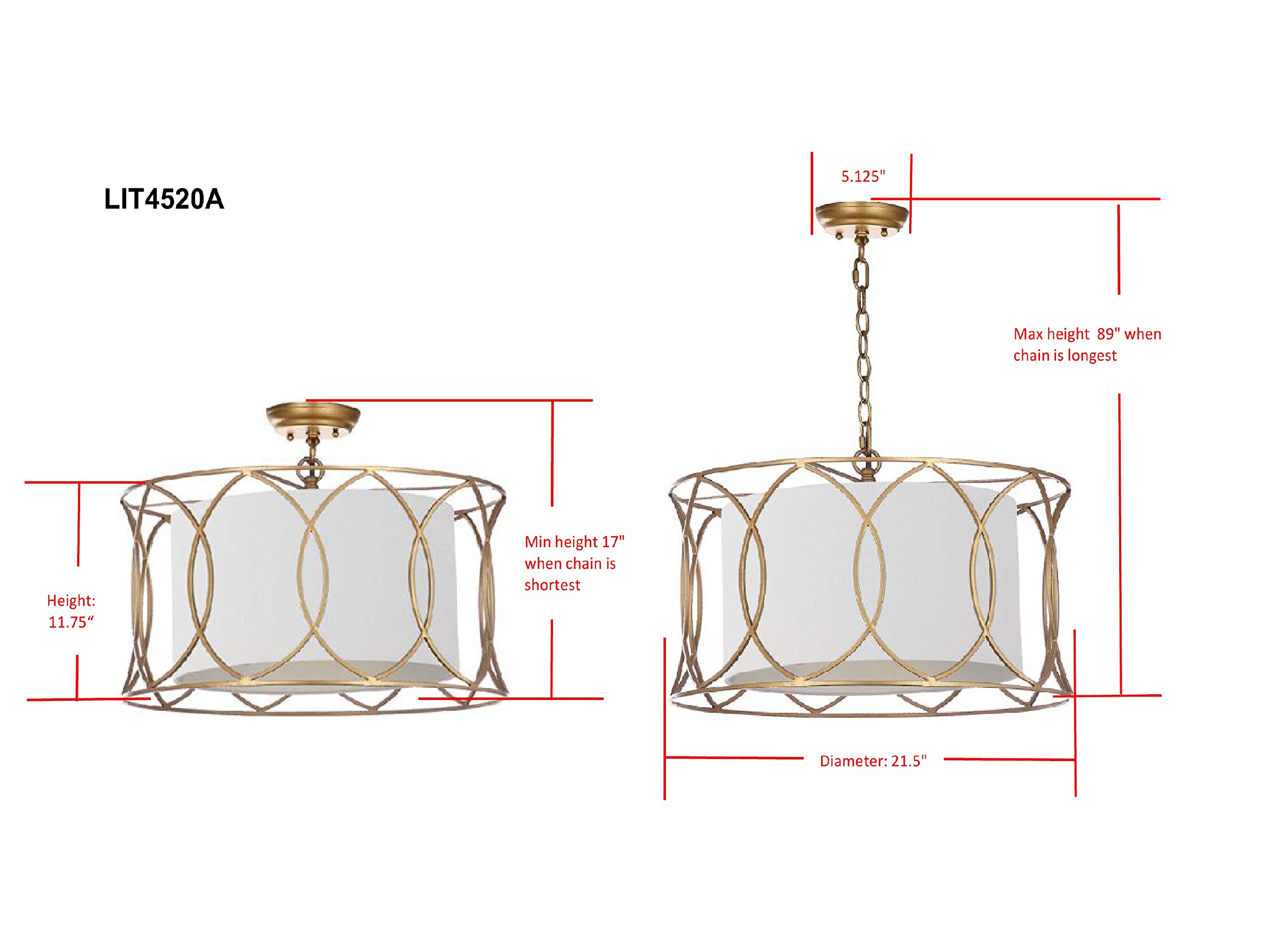Amazon.com: SAFAVIEH Lighting Collection Silas Modern Farmhouse