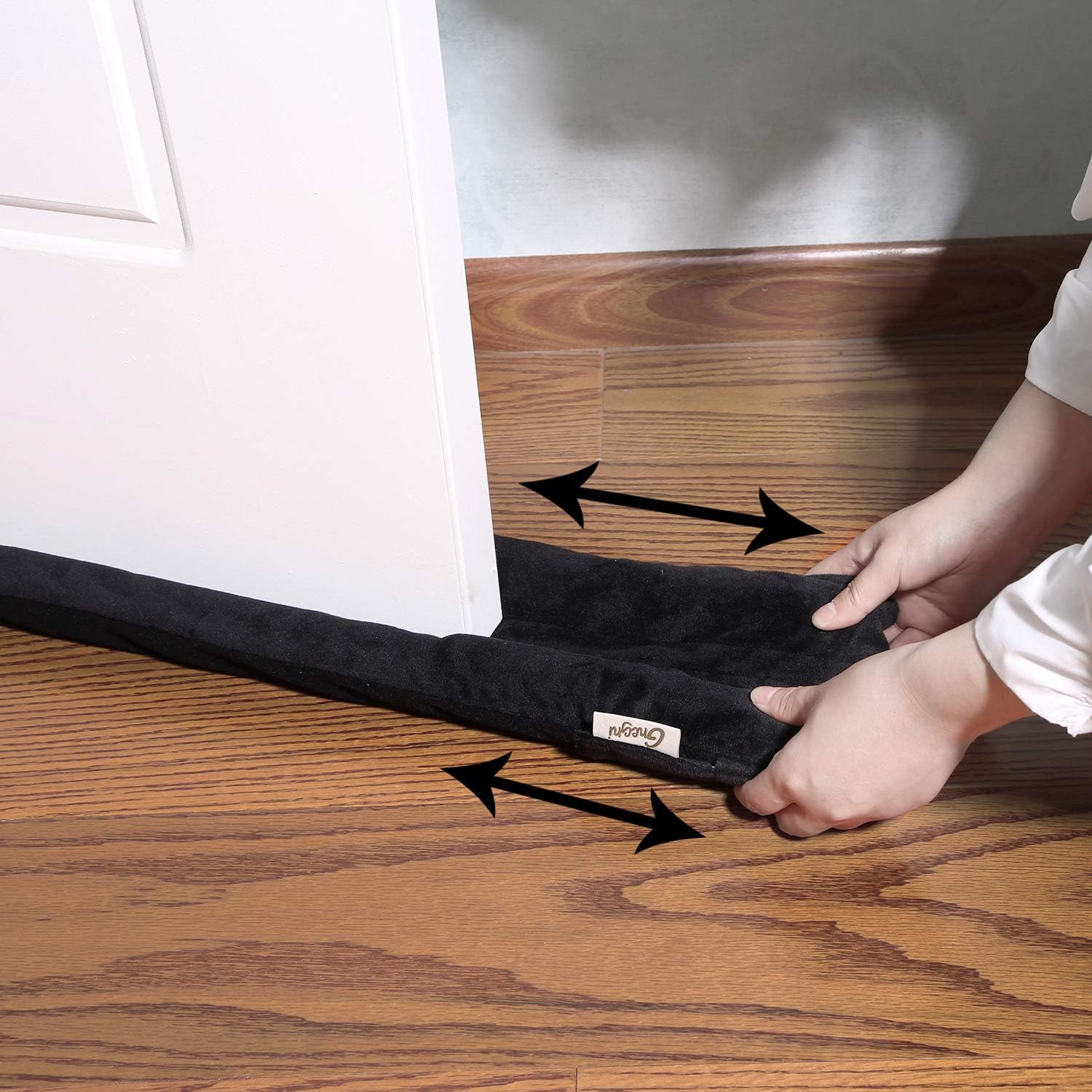 GNEGNI Under Door Draft Stopper,Double Door Sweeps 32 to 36 Inches Door Blocker for Windproof Rainproof Noise Reduction