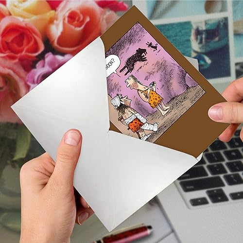 Miniatura 5 de NobleWorks - 1 tarjeta de cumpleaños humorística con sobre - Caricaturas divertidas para saludos de cumpleaños, tarjeta de celebración - Dibujo de