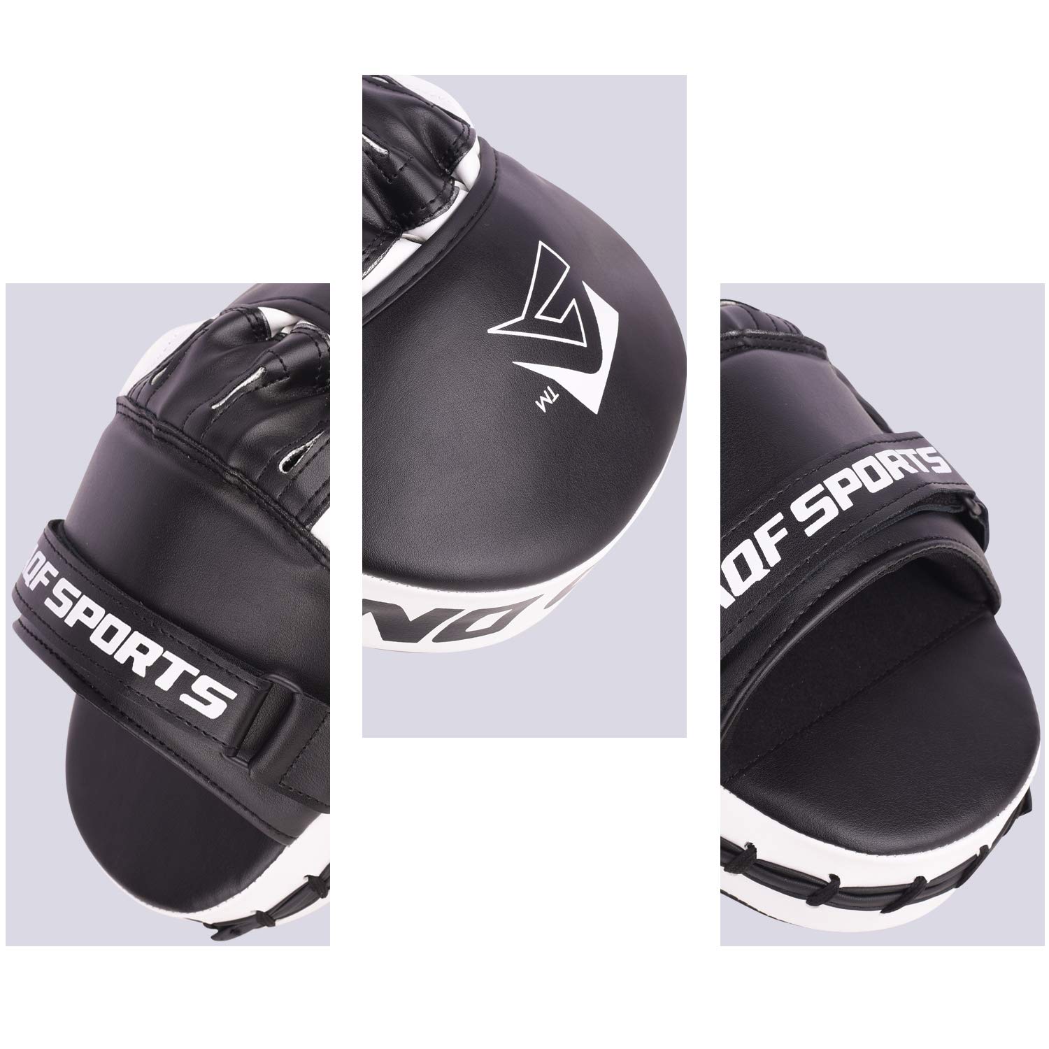 AQF Colpitori Boxe, Guanti Passata per Muay Thai MMA e Pugilato Allenamento | Boxing Pads, Palmo Curvo Design, Pelle Sintetica, Scudo Arti Marziali , Pao Taekwondo, Preciso Boxing Karate Training