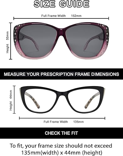 Miniatura 4 de Gafas de sol polarizadas para cubrir sobre gafas graduadas con protección UV