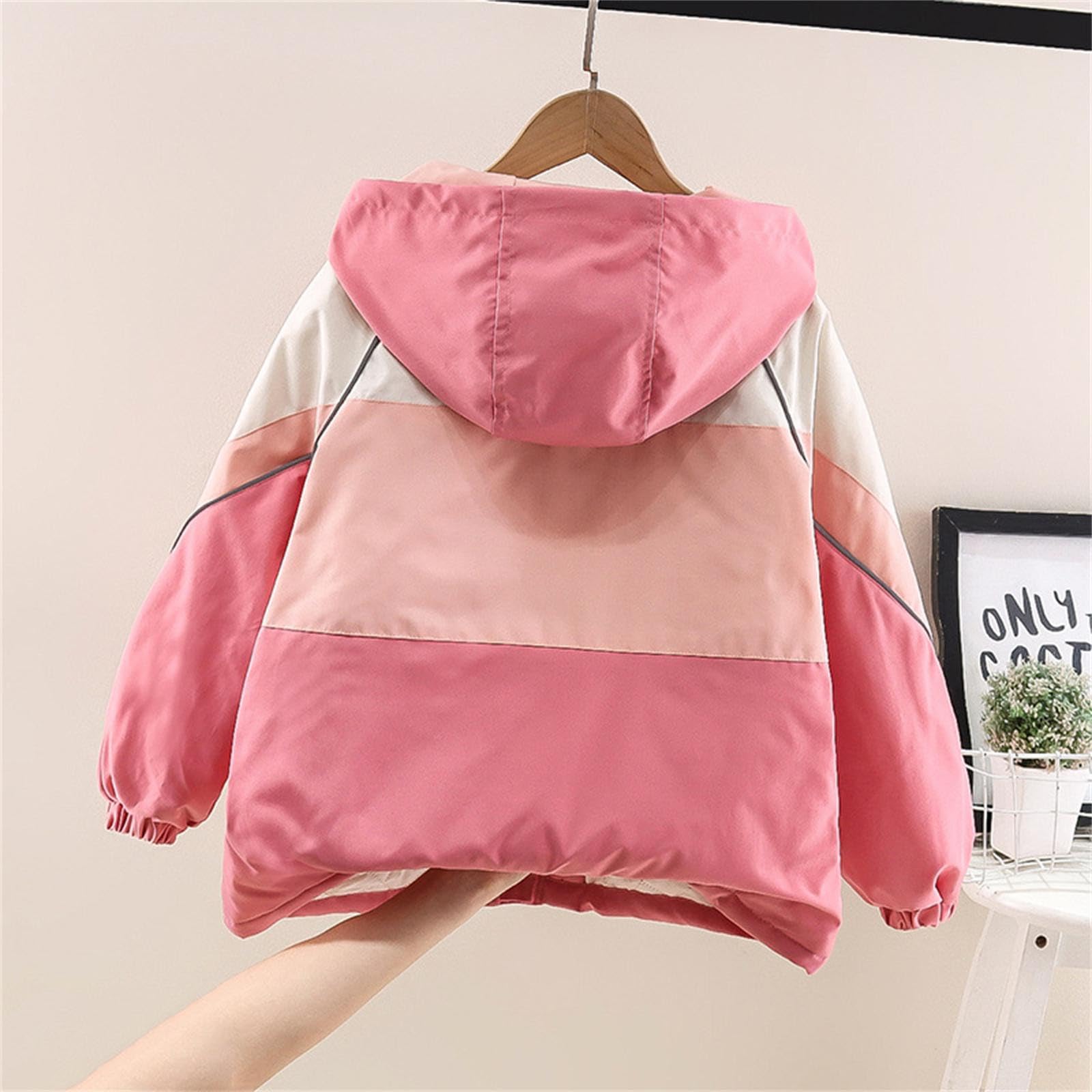 Genérico Chaqueta Vaquera Niña - Chaqueta Deportiva De Invierno para Niñas Abrigo Montaña Exterior Ropa Gruesa Dura Algodón