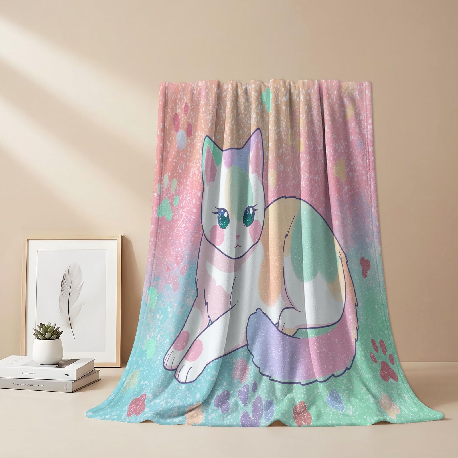 Koc 150 x 200 cm, styl anime, narzuta na łóżko, dla chłopców, dziewcząt