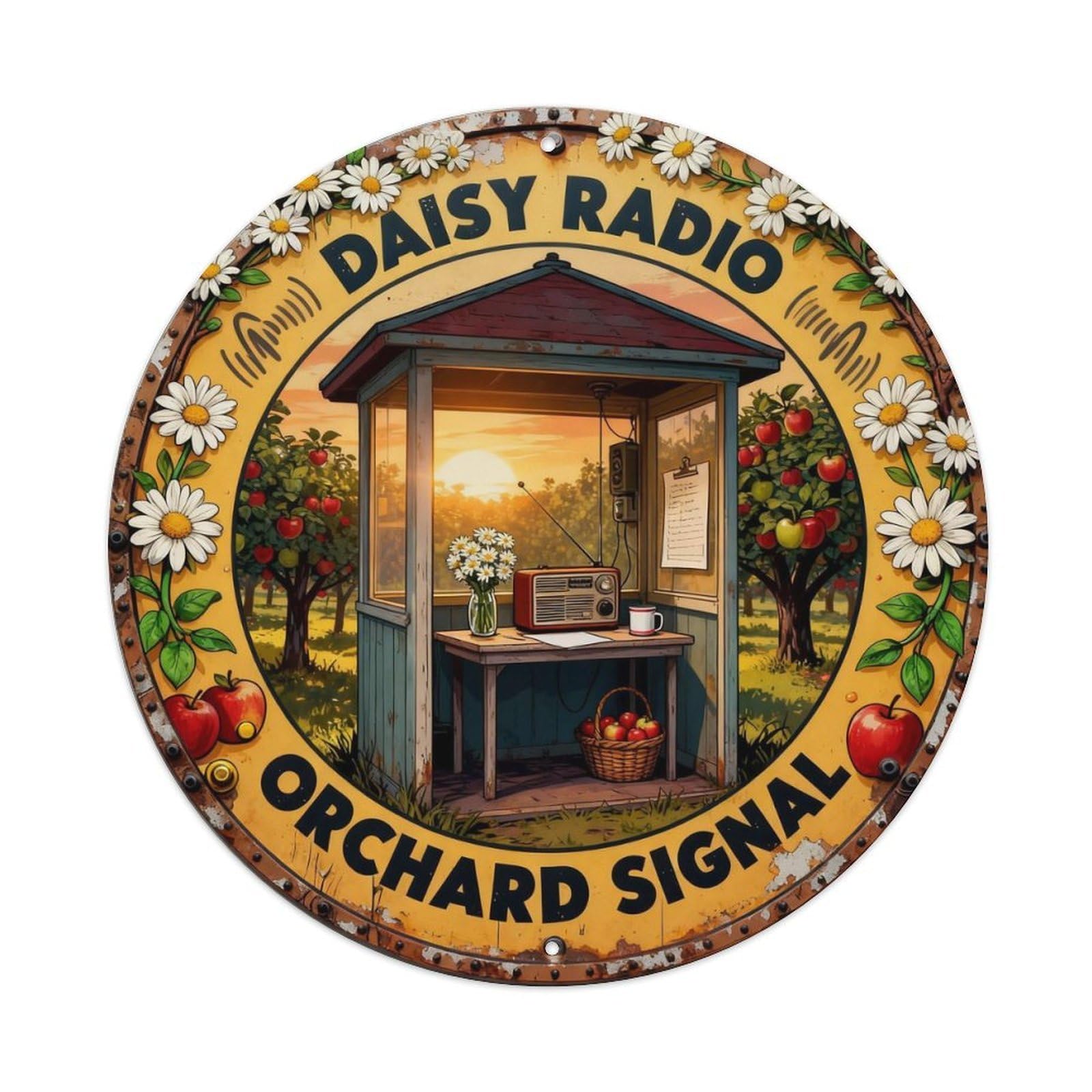 Daisy Radio Sign Metal Tin Sign Plaque