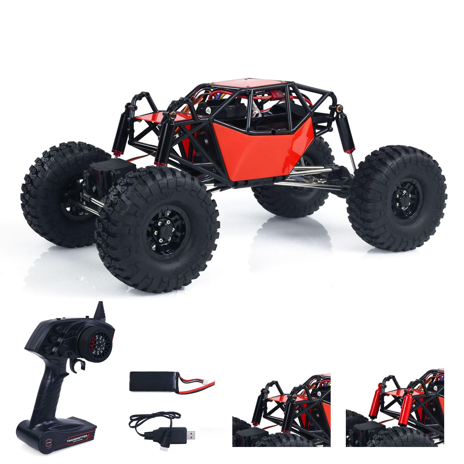TOUCAN RC HOBBY RTR RC scala 1/10 fuoristrada camion 4 * 4 telecomando Rock Crawler camion elettrico
