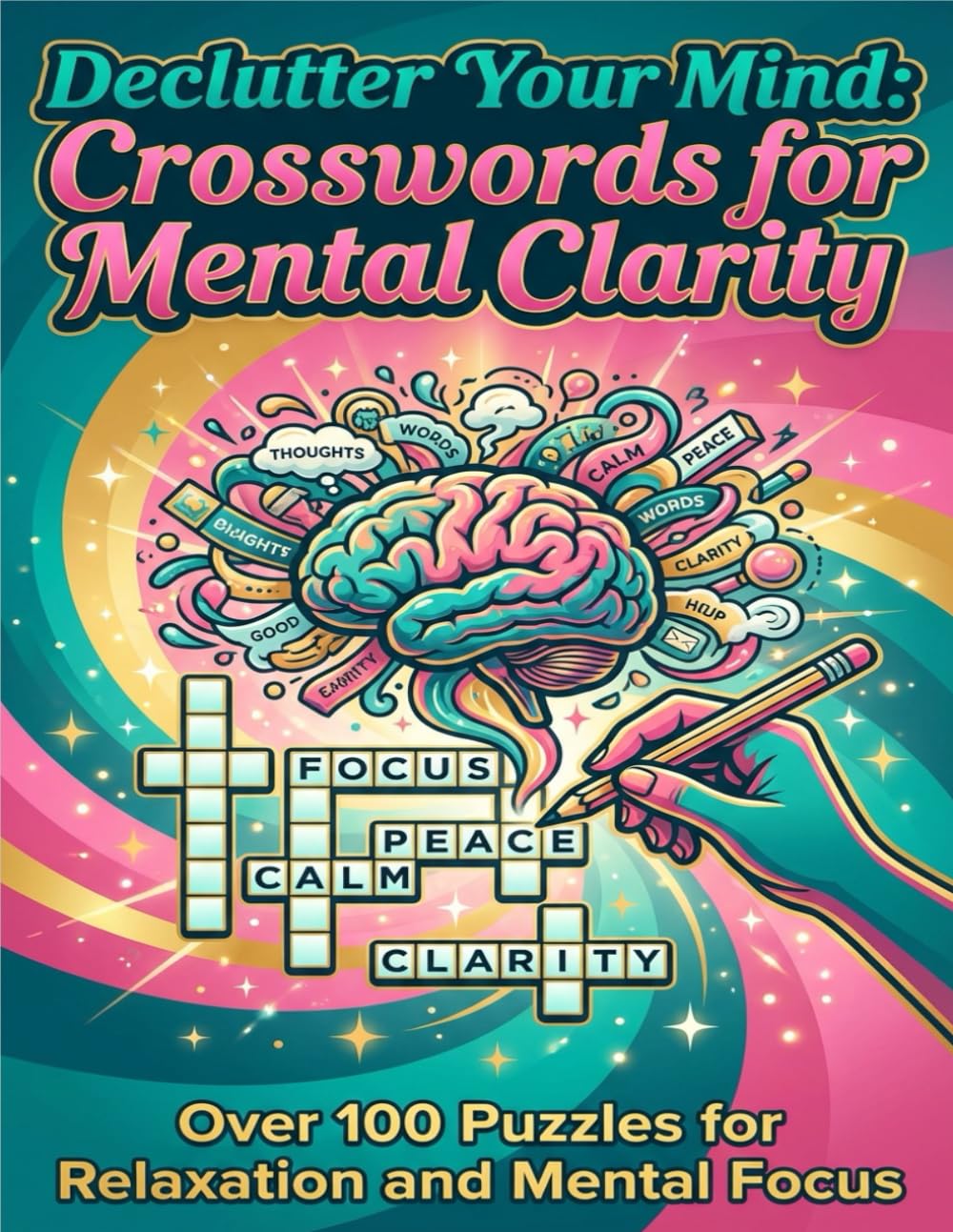 Declutter Your Mind Crosswords For Mental Clarity: Perfect For Birthday