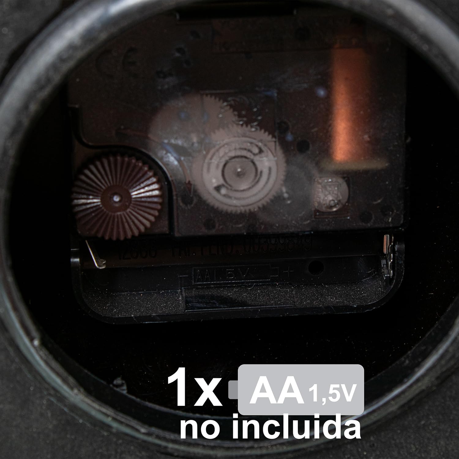 RELOJ 23363 SOBREMESA METAL PLATEADO BASE MÁRMOL NEGRO_20X5X16CM
