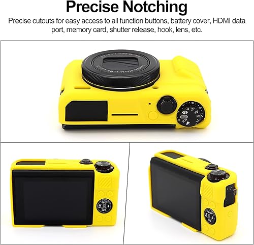 Miniatura 5 de G7X Mark II Case G7X Mark III Case G7X Funda de silicona para cámara G7X, funda protectora de silicona suave para cámara réflex digital Canon