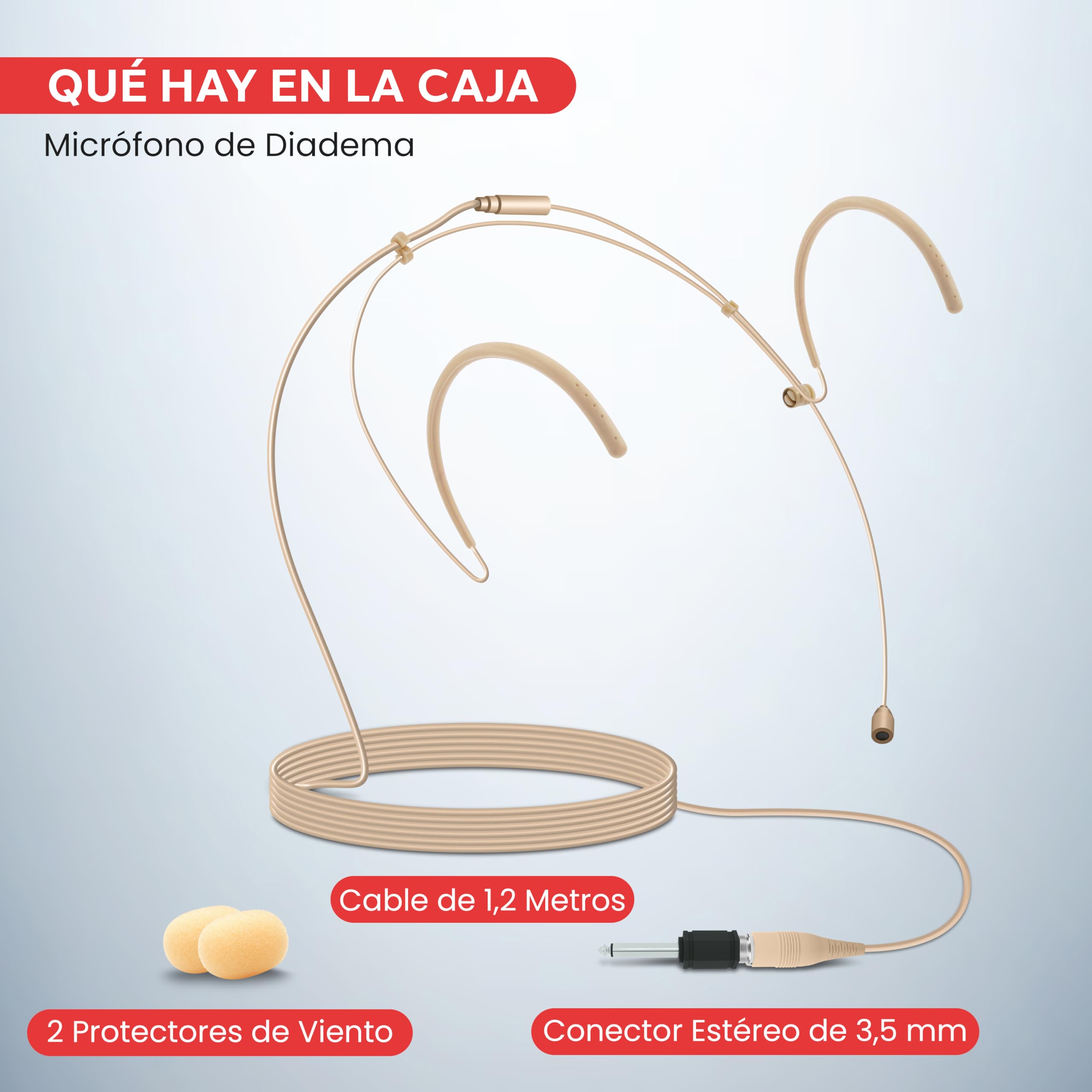 PYLE auriculares diadema, Doble, Profesionales, Microfono boom de condensador omnidireccional, Manos libres, Cable de 1.2m, Adapador de 3.5mm/6.35mm y Paraviento