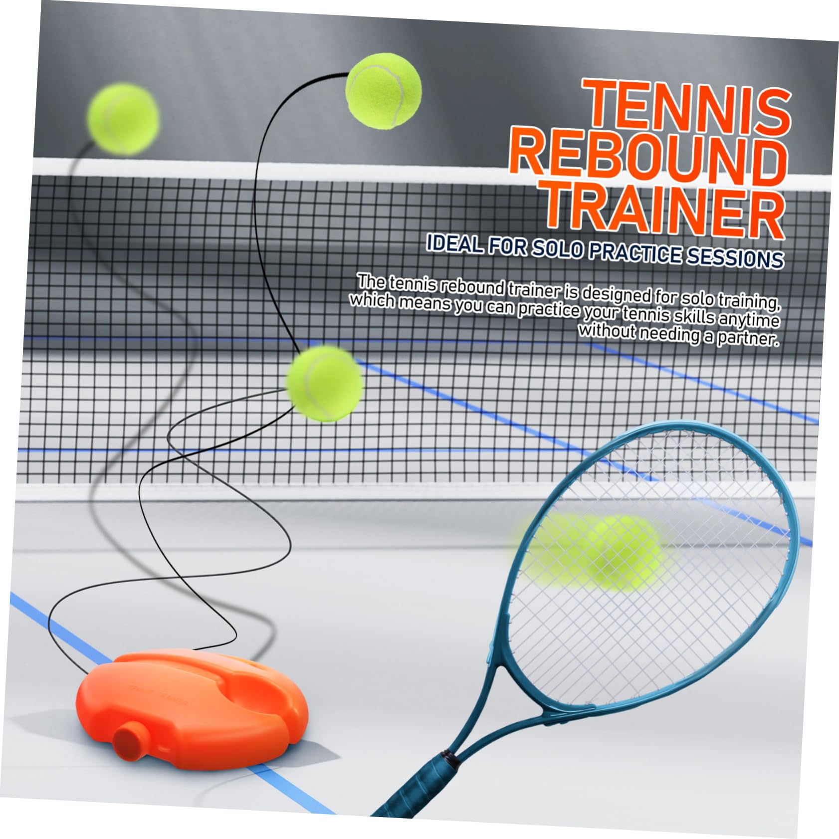 Elastica Allenatore Base di Corda Rimbalzo per Tennis