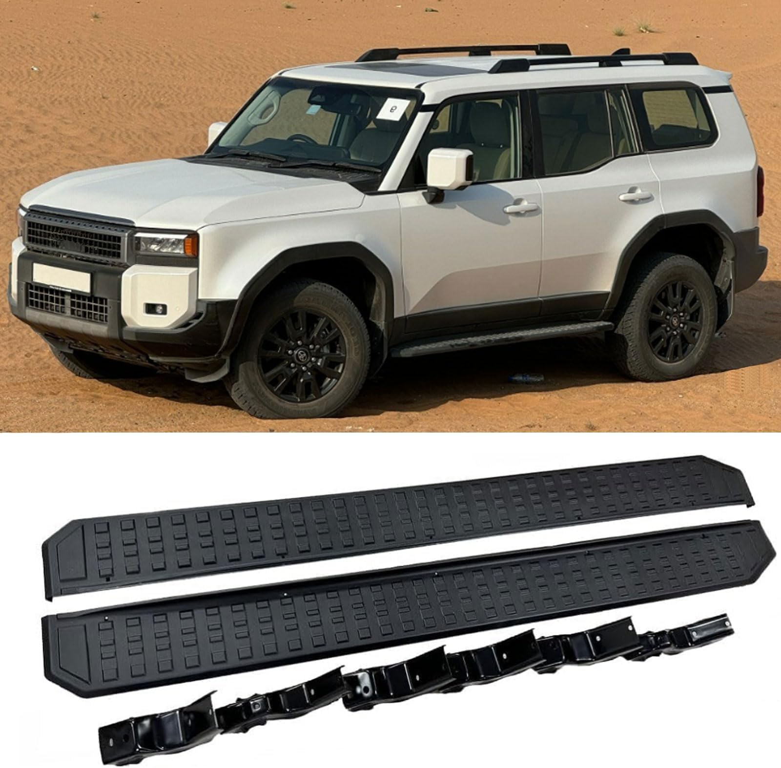 Amazon.com: 2Pcs Running Boards Compatible with Toyota Land Cruiser ...