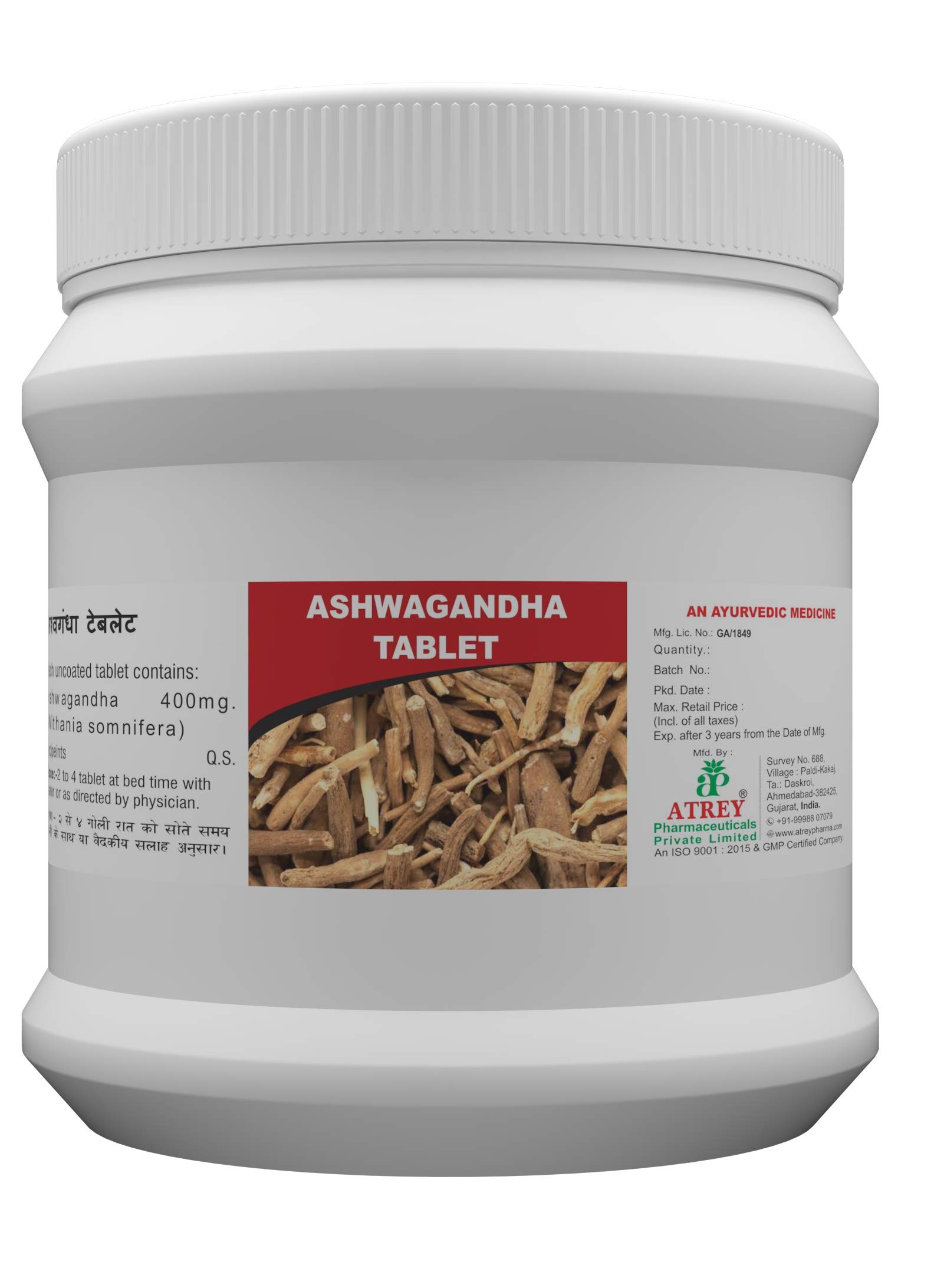 Atrey Ashwagandha 400mg 1000 Tablets (B0846MFM3R) Amazon Price History, Amazon Price Tracker