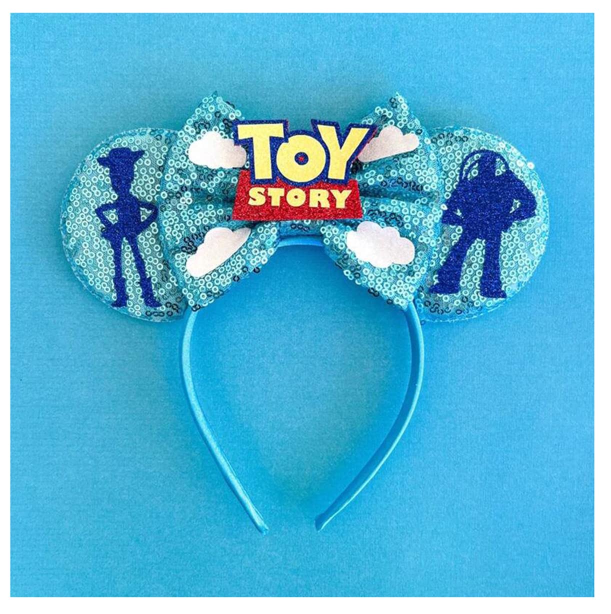 Atvscay Mouse Ears Headband Classic Sequin Ears Headband Girls Costume Hair Accessories For Women