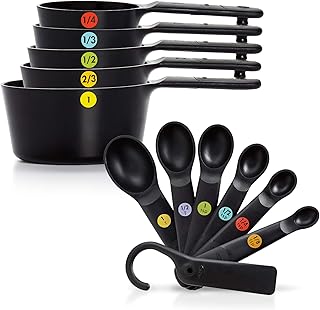 OXO Good Grips Plastic Measuring Cups and Spoons Set, 13 Pieces