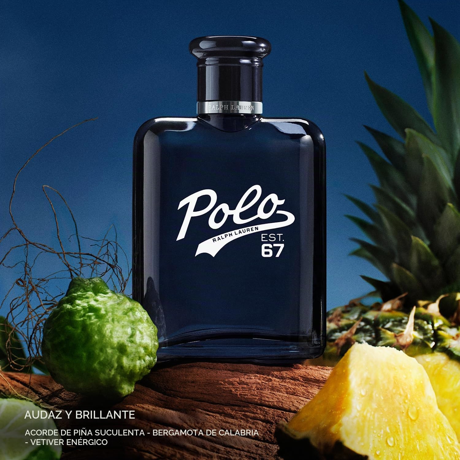 RALPH LAUREN POLO 67 EAU DE TOILETTE SPRAY - 125ML | Aroma amaderado y solar, con piña, bergamota y vetiver, fragancia de larga duración para hombres