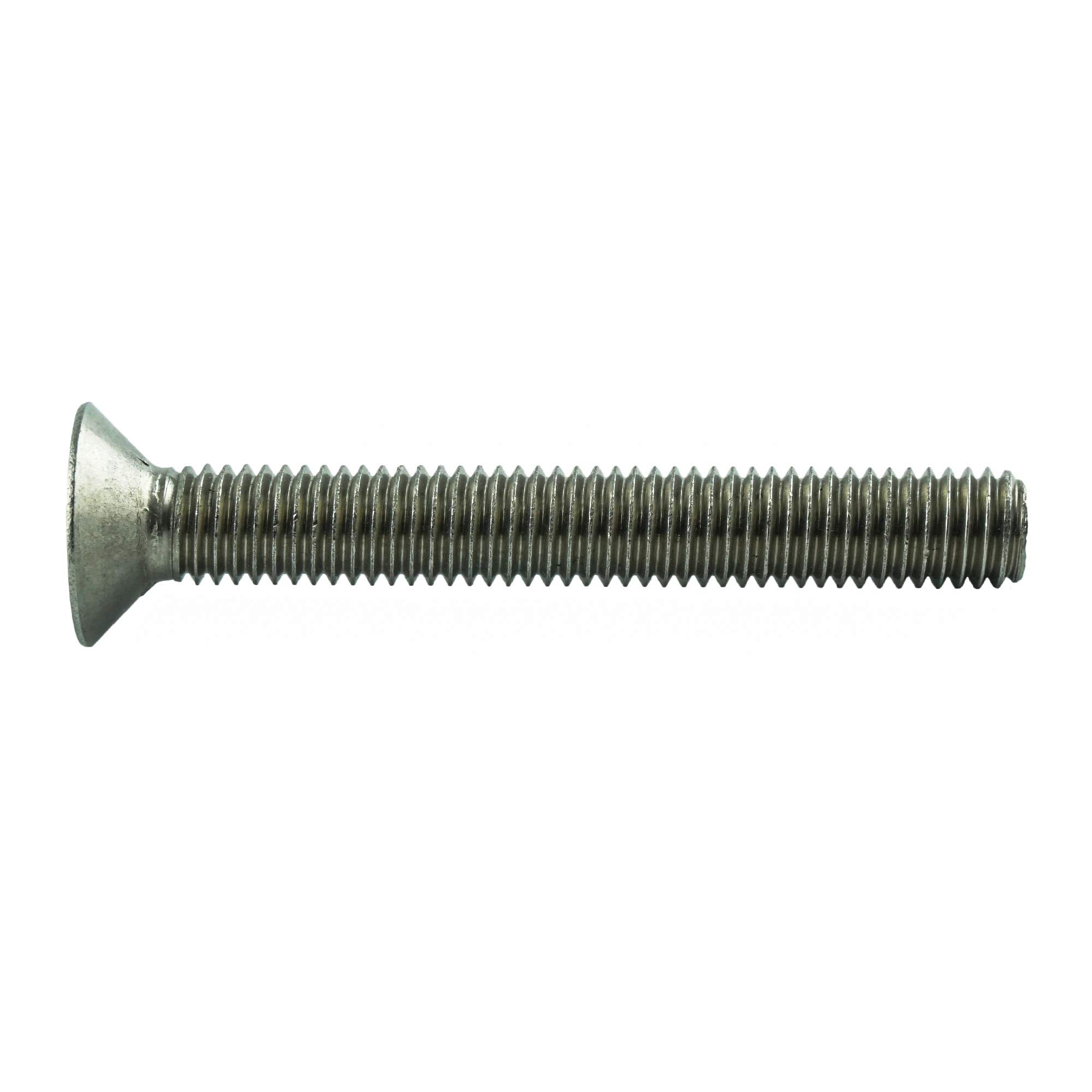 AGBERG - Viti a testa svasata M8 x 200 mm (50 pezzi) con esagono incassato, in acciaio inox A2 V2A VA, filettatura completa in acciaio inox, DIN 7991/ISO 10642
