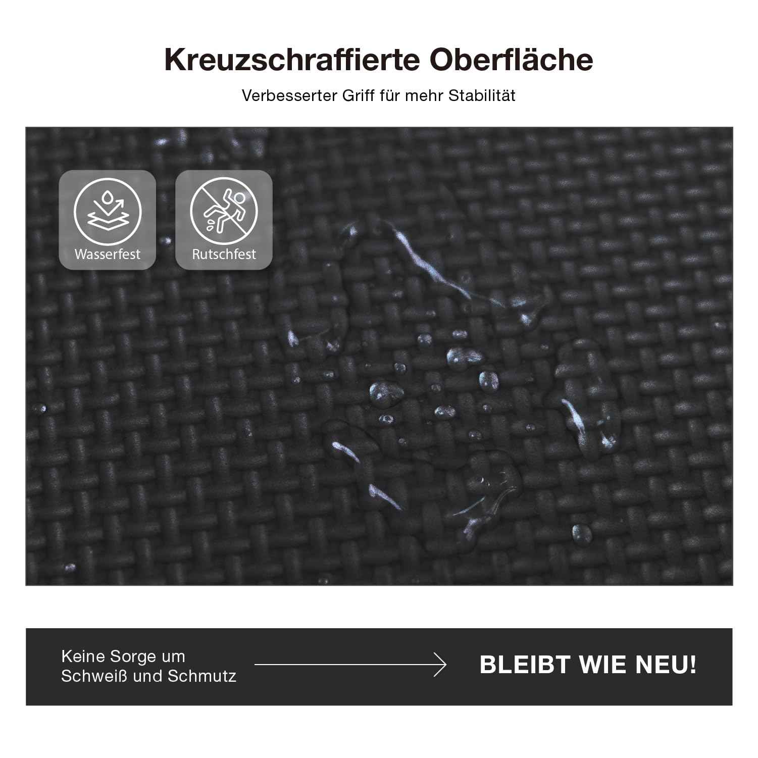 AIRHOP Bodenschutzmatte Fitness Matte Extra Dicke Bodenmatten, rutschfeste Schutzmatten Fitnessraum, Fitness Boden, Sportboden, Poolunterlage, [31x31cm] - 18 Fallschutzmatten