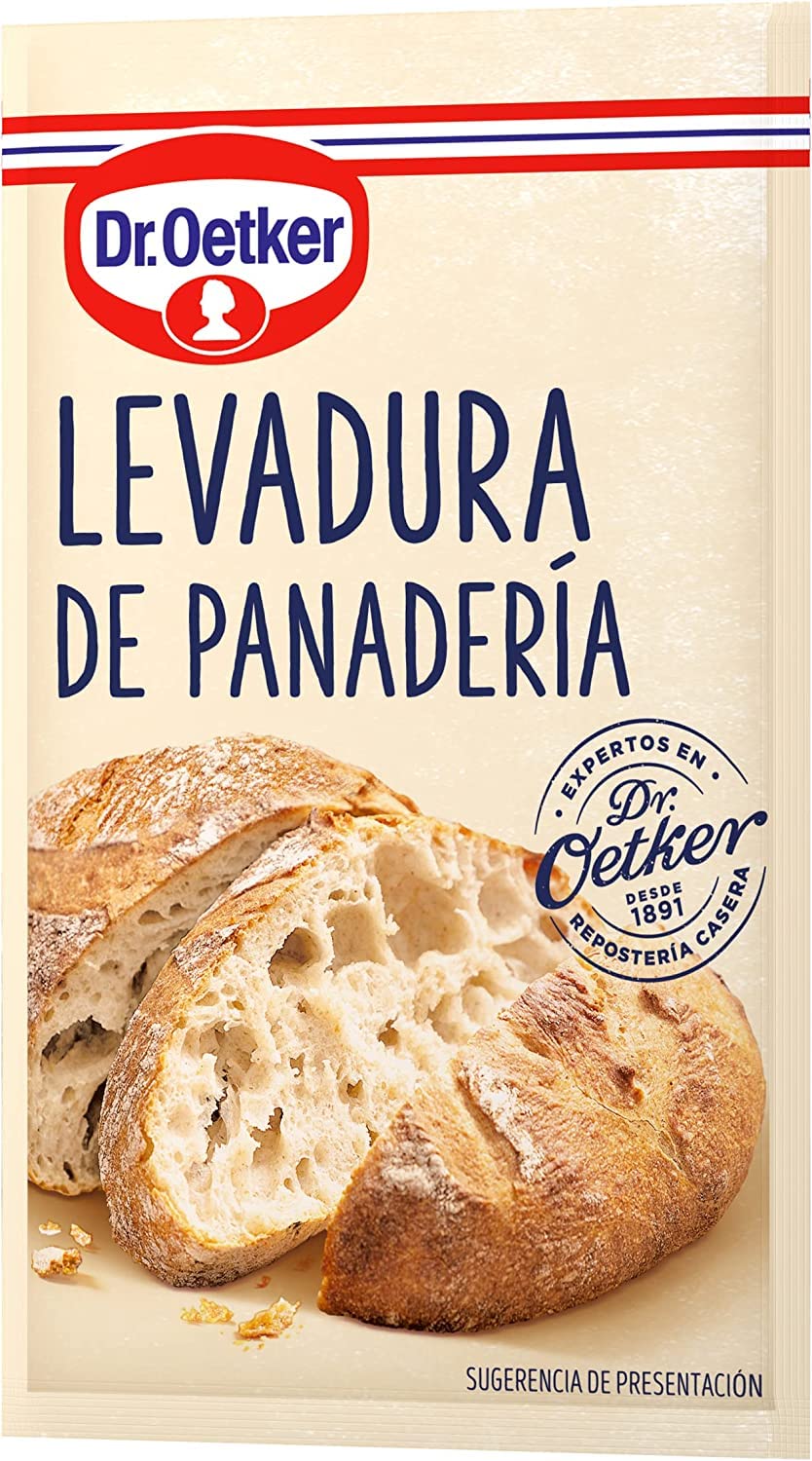 DR. OETKER Levadura de Panadería 35 g, Levadura Seca Liofilizada, Caja 5 Sobres 7g