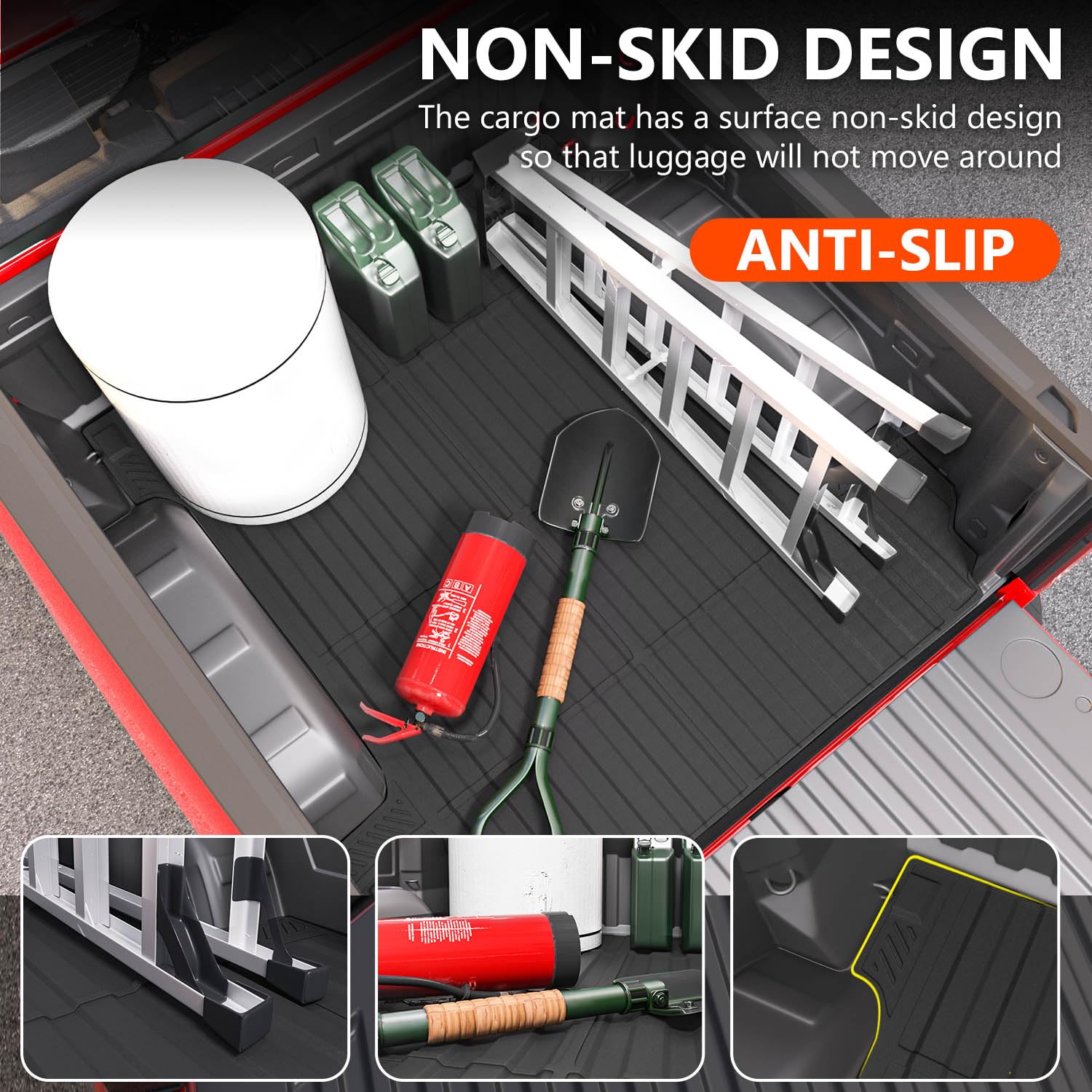 Powoq 5.5FT Truck Bed Mat Compatible With 2015-2024 Ford F150 Bed - View #6