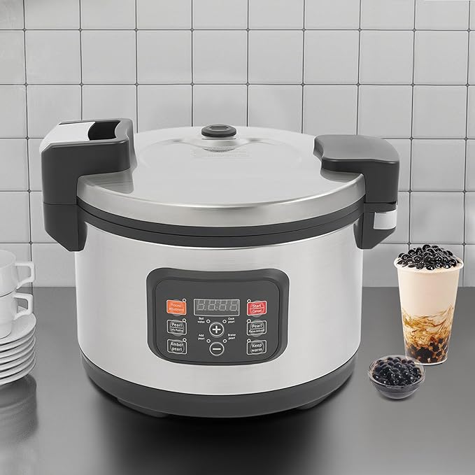 Olla Eléctrica para Perlas 12L, 1850W, Acero Inoxidable, Negra miniatura 2