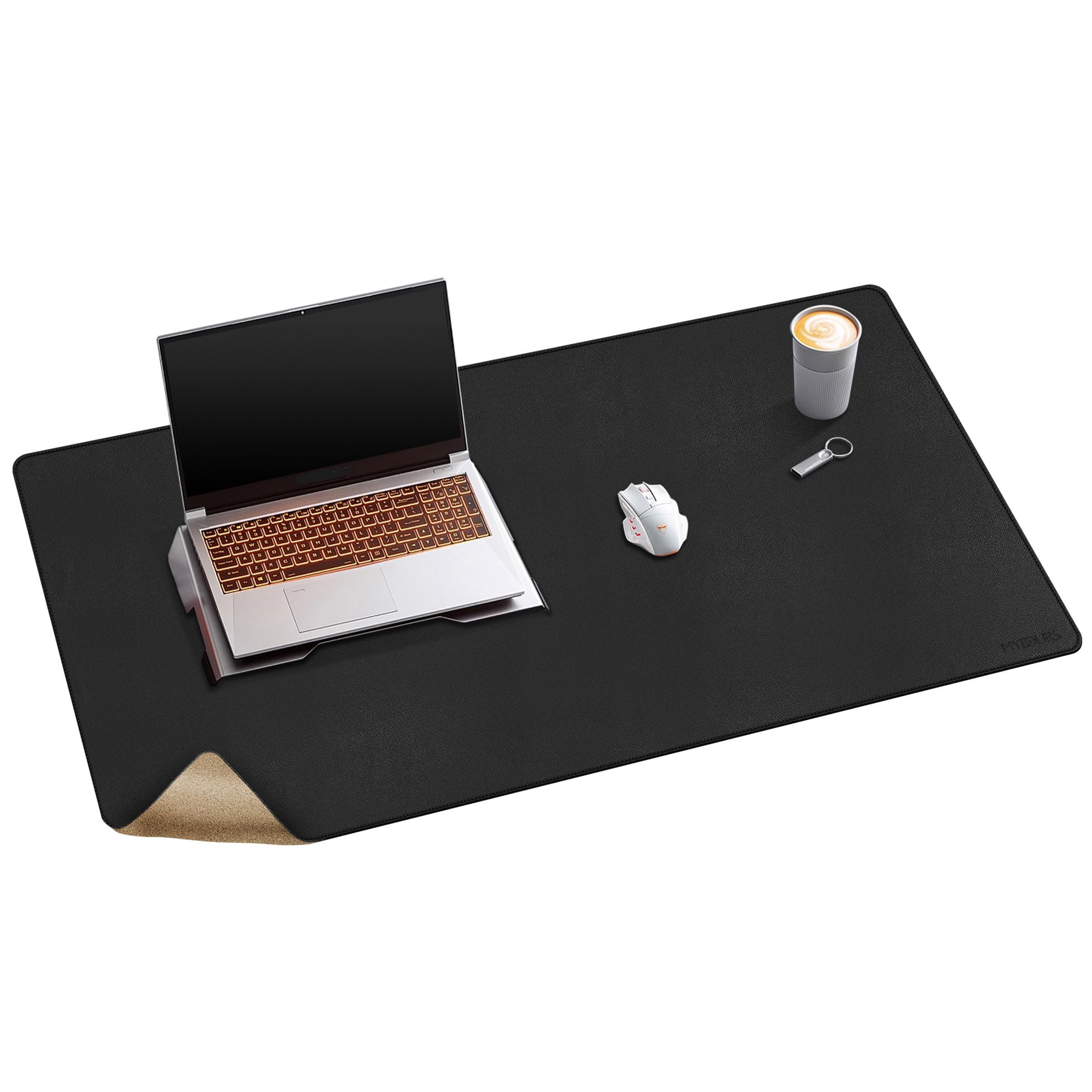 Mydours PU Leather & Cork Desk Mat