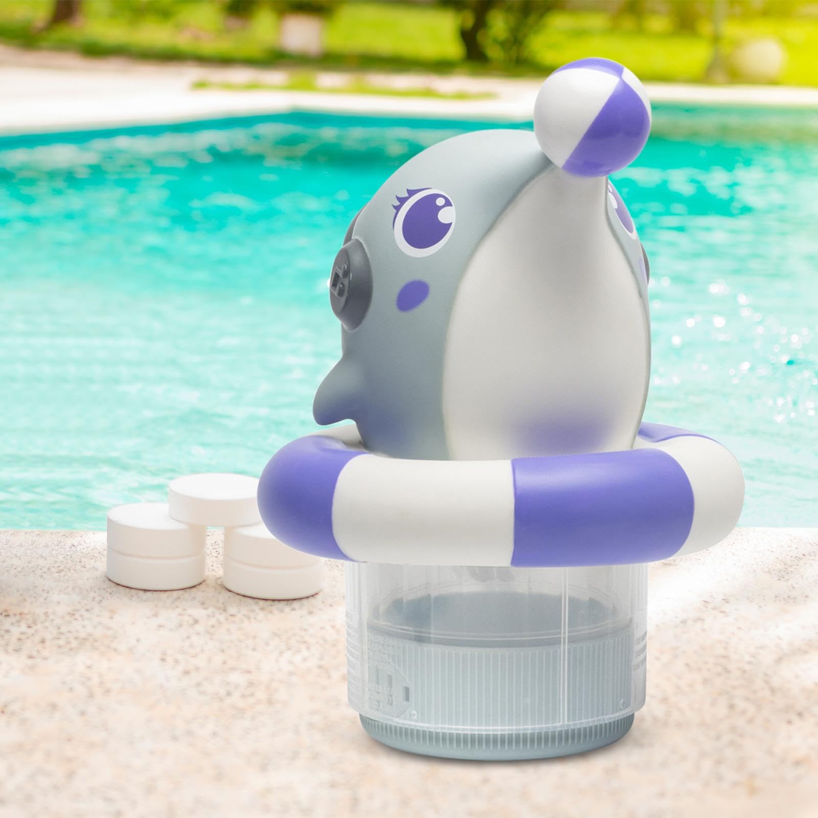 Chlor-Dosierschwimmer Niedliche -förmige Chlorinator-Schwimmer-Dekoration | Tierförmiger Chlor-Dosierschwimmer-Spender für Whirlpools, Spas, das Zuhause, Hotels und den Außenbereich