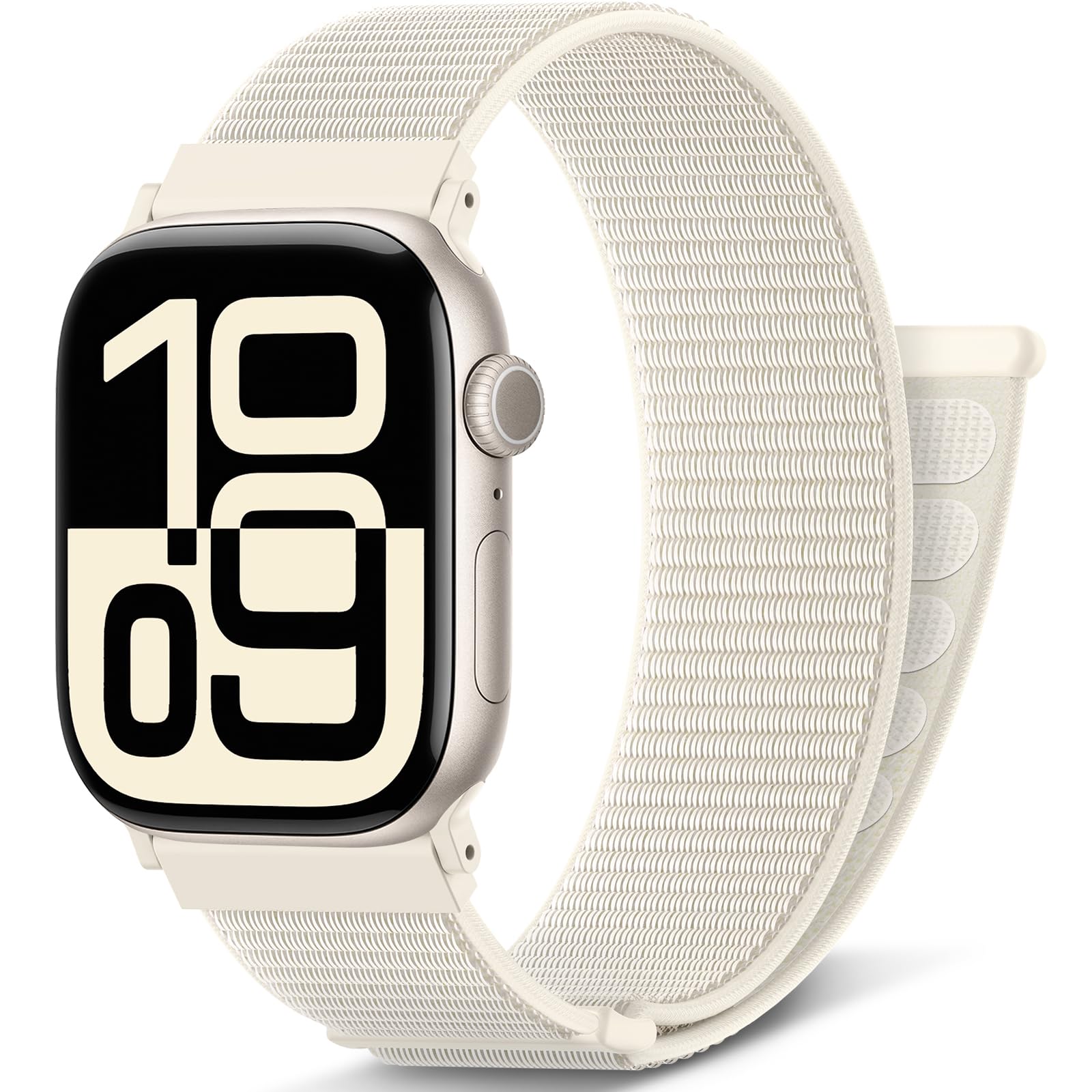 AMSKY Nylon Sport Loop Band Kompatibel mit Apple Watch Armband 40mm 42mm 46mm 44mm 45mm 41mm 38mm 49mm, für iWatch Series 11 10 9 8 7 6 5 4, Ultra SE 3 2 1
