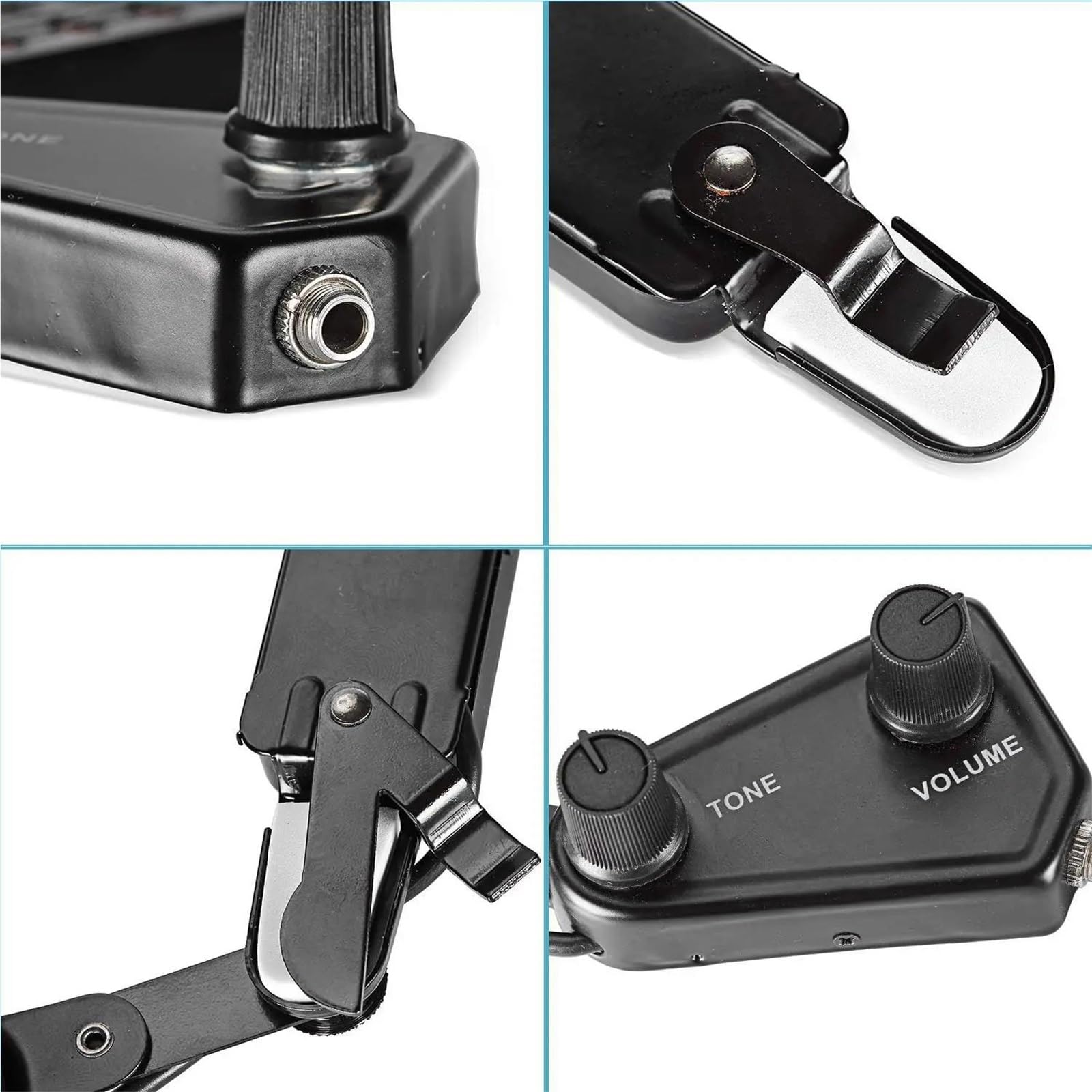 P 011 Sound Pickup 12 fori sensore magnetico con regolatore di volume per chitarra acustica Pickup Chitarra Acustica