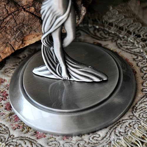 Miniatura 4 de ToiM Espejo de tocador portátil estilo europeo retro gótico, espejo de tocador giratorio de doble cara para tocador (caja de regalo)