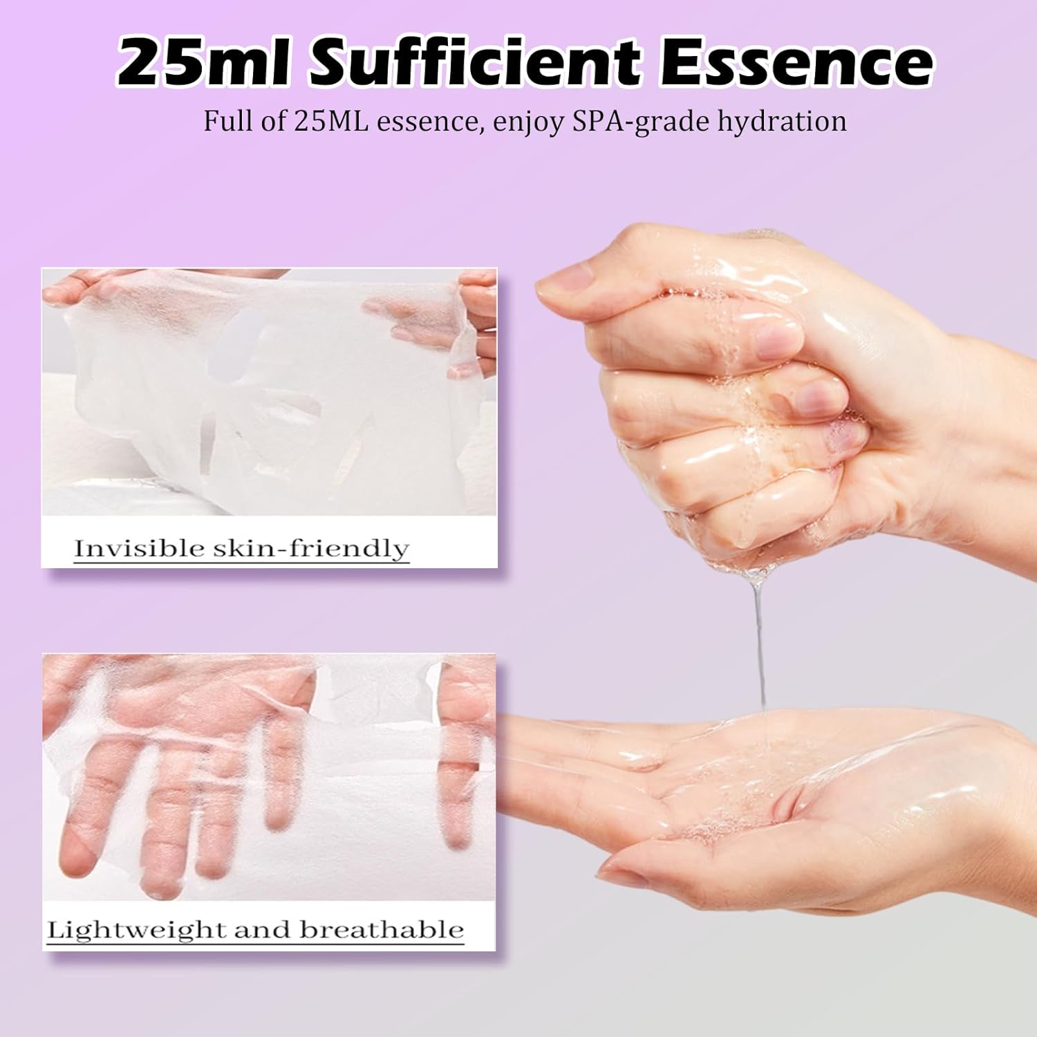 Face Mask Skincare, Sheet Mask Beauty, Hydrating & Nourishing Facial Mask Sheet 6Pakcs Face Mask Set Beauty Brightening, Boosts Collagen, Soothing Skin (6pcs)