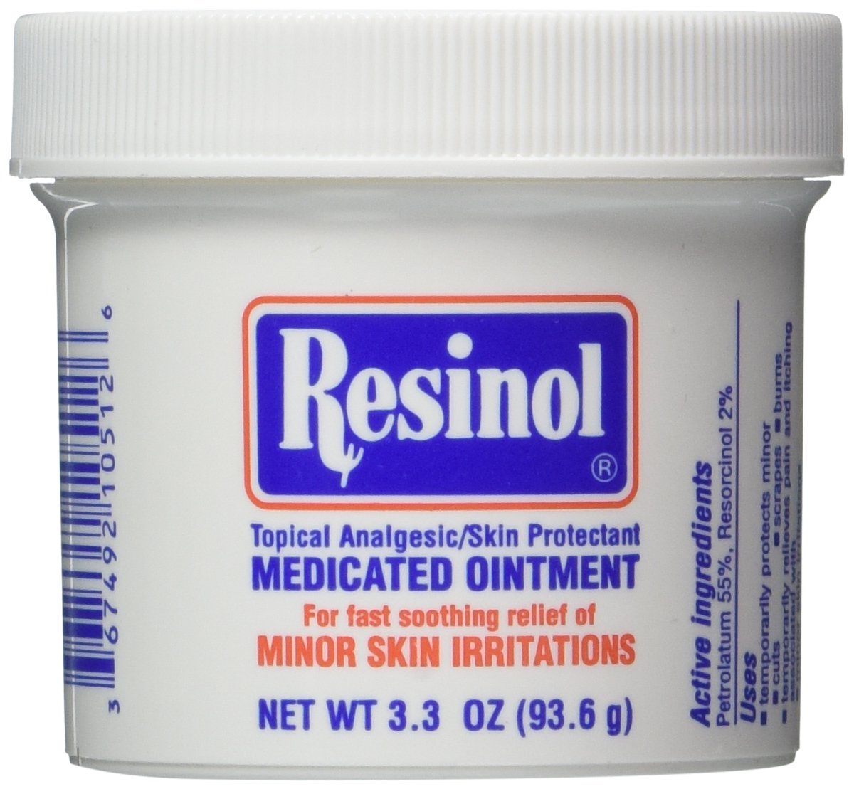 RESINOL OINTMENT JAR Size 3 OZ Pack of 2