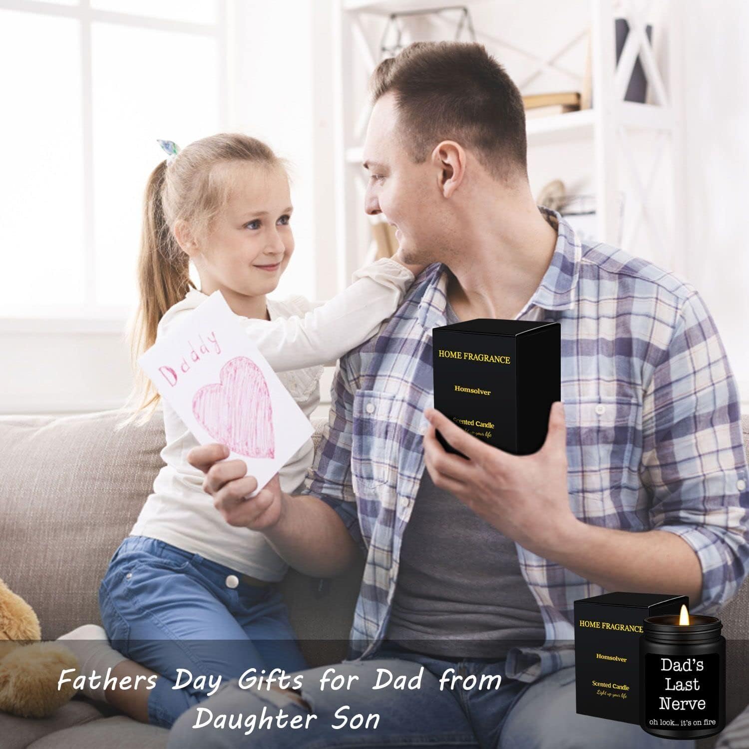 Homsolver Dad Gifts from Daughter Son, Gift for Dad Who Wants Nothing, Birthday Fathers Day Christmas for Stepdad Adoptive Father, Dad's Last Nerve Sandalwood Scented Candle - Image 6