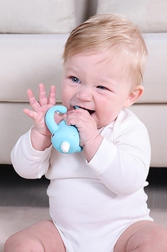 Miniatura 5 de Smily Mia Narwhal Silicone Baby Teething Toys for 3-6 6-12 Months, Teething Relief Toys, Food Grade Silicone Teether Baby Toys, Sensory Toys for