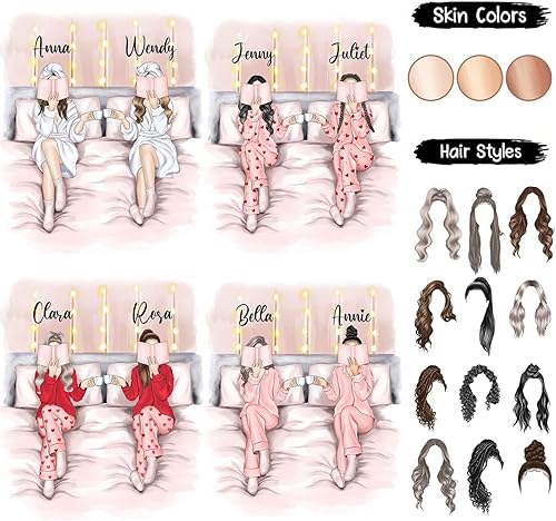 Vista 53 de Taza de café blanca de 2 mejores amigos, 11 onzas, 15 onzas, taza de amistad personalizada para mujeres, mejor amiga, mejor amiga, hermana, hermana