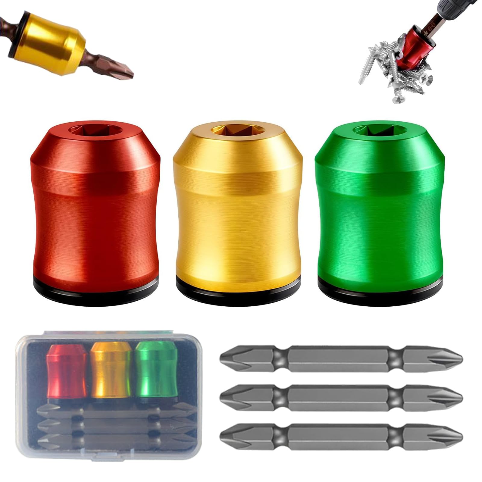 Magnetic Screwdriver Bits - Strong & Detachable -1