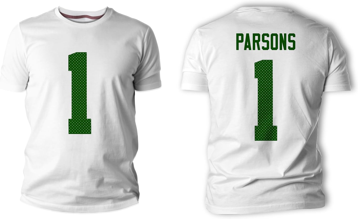 Micah Parsons #1 Green Bay Football Cotton T-Shirt Jersey