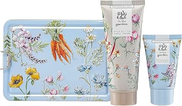 Heathcote & Ivory Blue In The Garden Handcare Tin Wash & Hand Cream