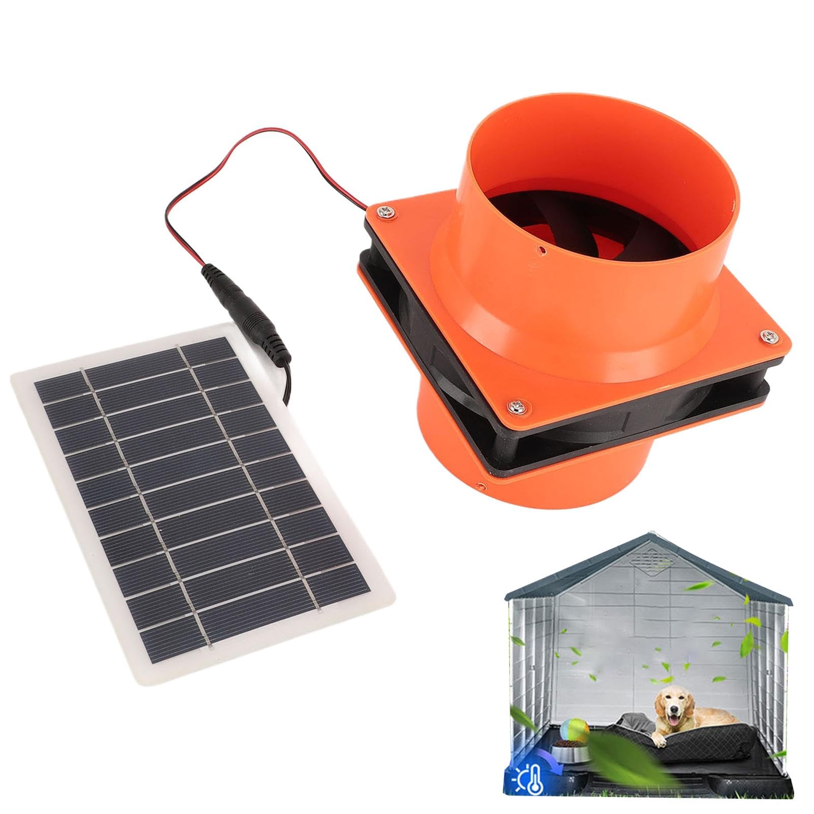 Ventilateur de serre silencieux à énergie solaire 50W, extracteur d'air haute performance
