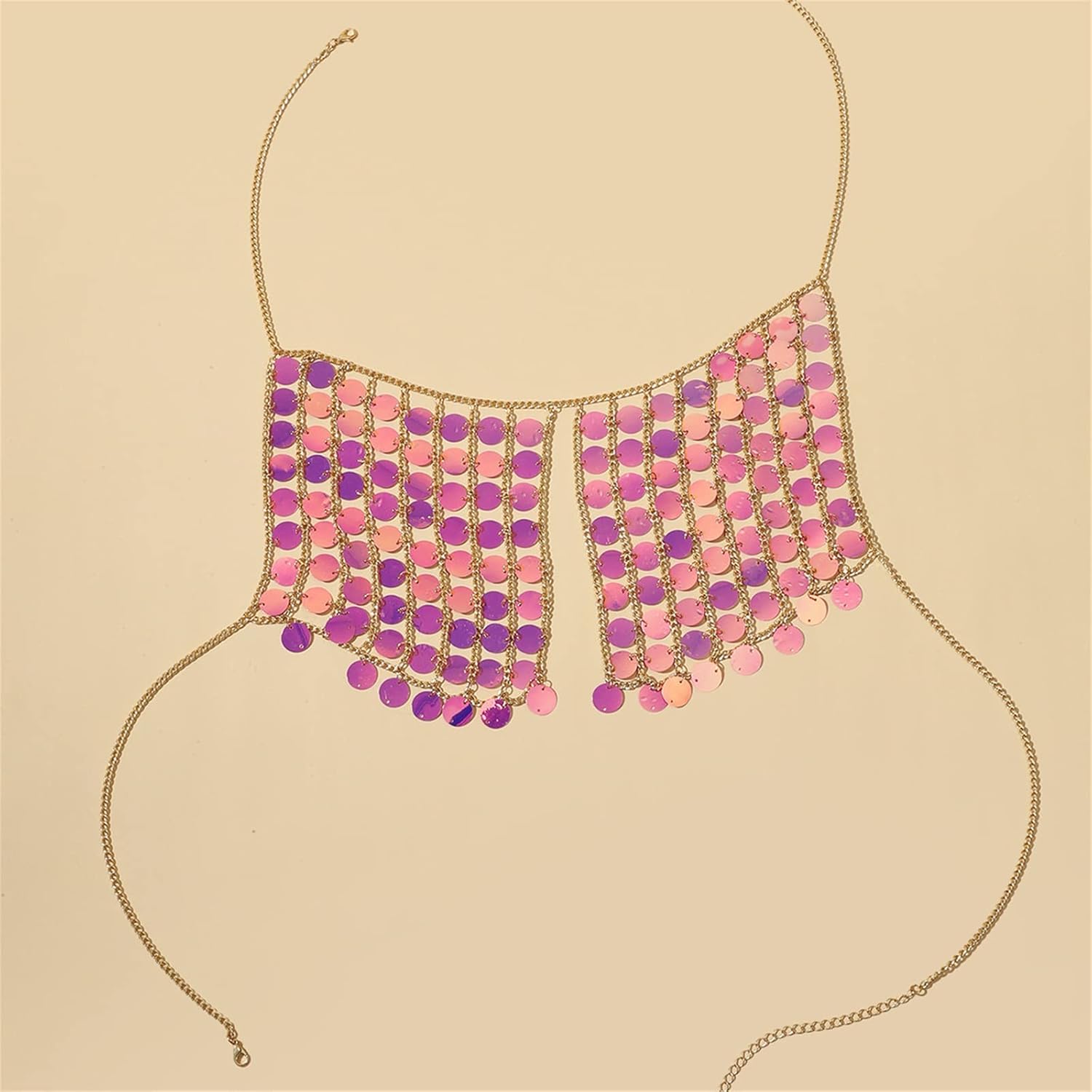 ボディチェーンブラジャー ナイトクラブ パフォーマンス 衣料品 アクセサリー バックレス ボディ チェーン ブラジャーチェーン