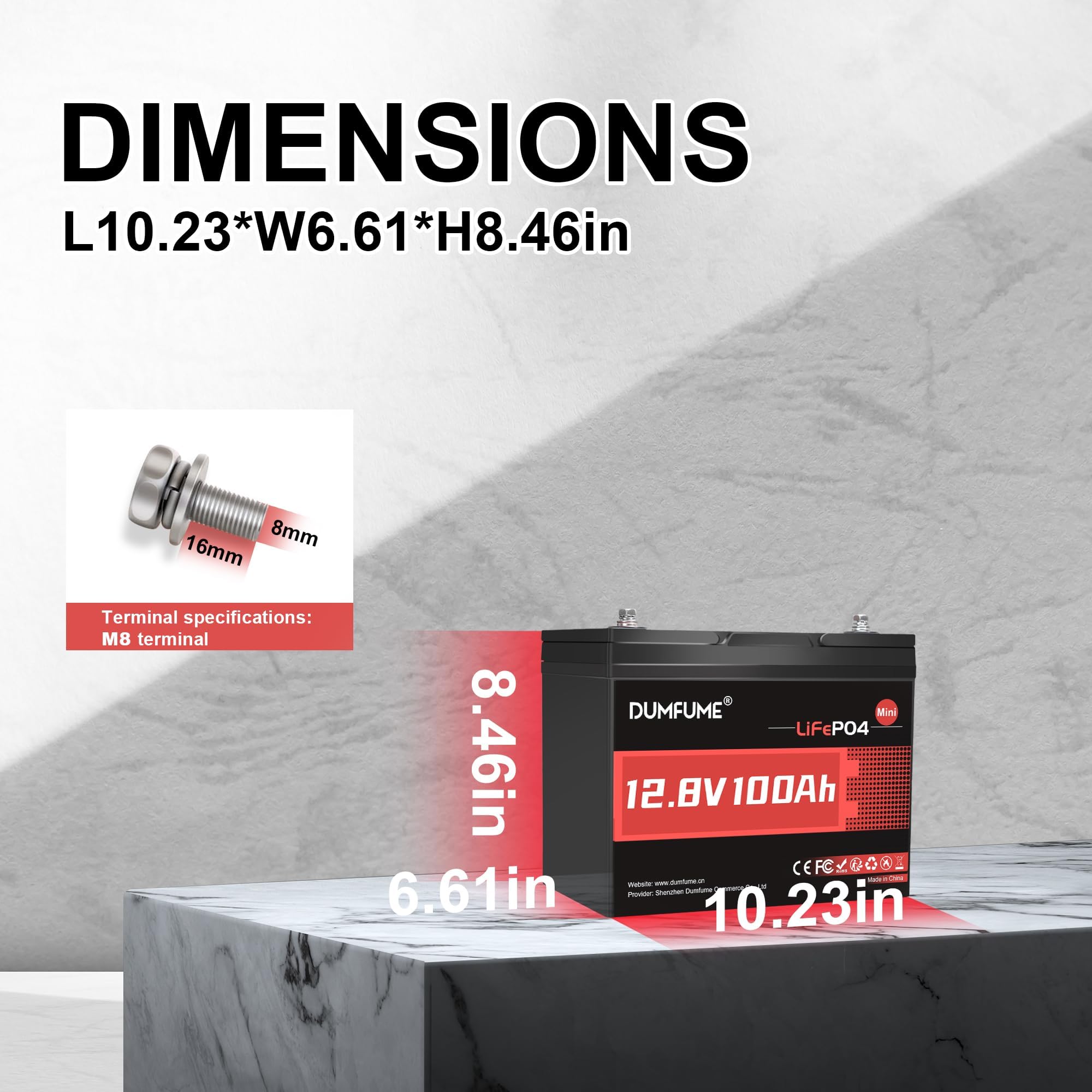 2 pack 12V 100Ah Mini LiFePO4 Lithium Battery,100A BMS 1280Wh BCI Group 24 Lithium Iron Phosphate Battery 6000+ Cycles Perfect for RV, Solar, Home Energy Storage