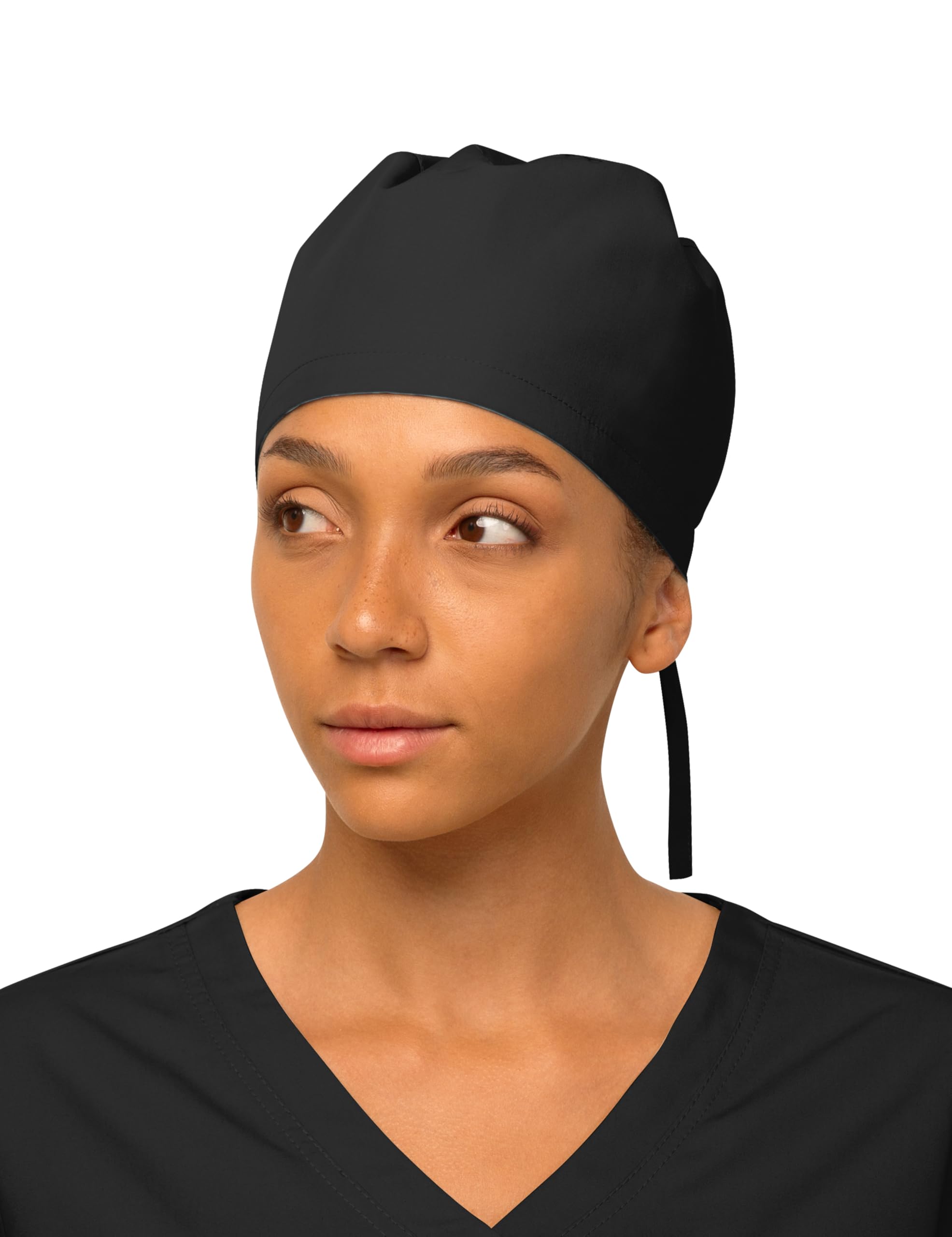 Women’s Working Scrub Cap with Adjustable Elastic Tie-Back – Lightweight, Washable Nursing Cap with Built-in Sweatband