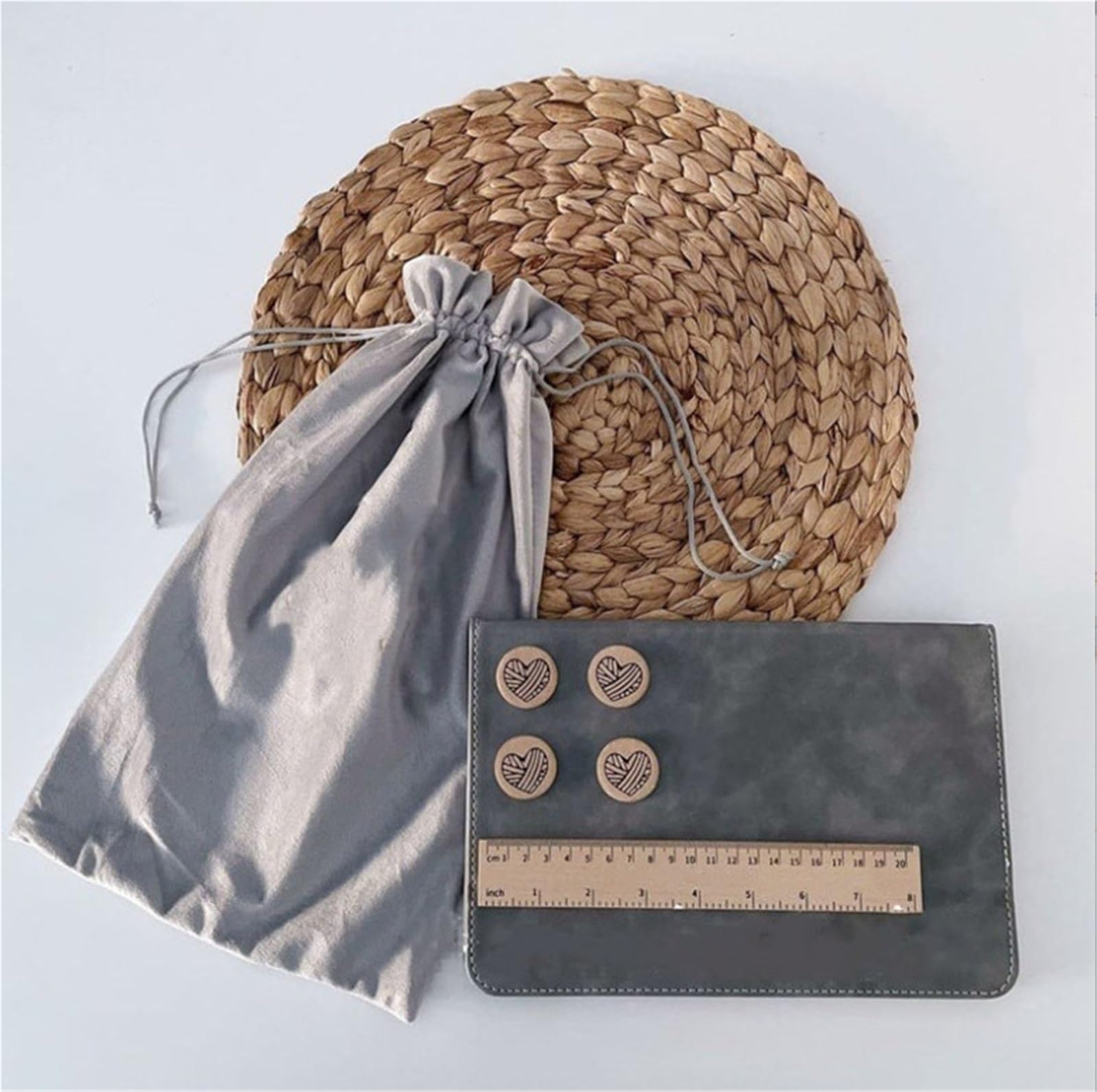 Portable Magnetic Crochet Chart Holder - Foldable Knitting Pattern Keeper for Easy Crafting(Grey)