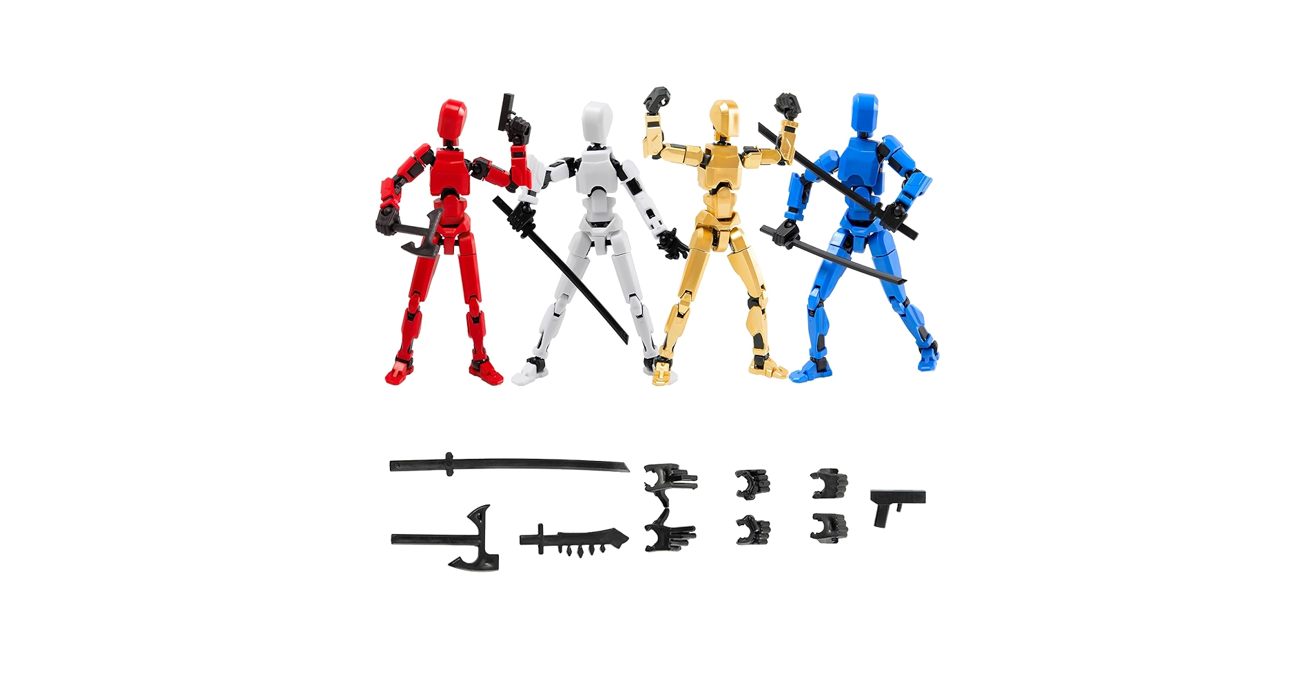 Amazon.com: 4Pack Assembled Titan T-13 Action Figures Set