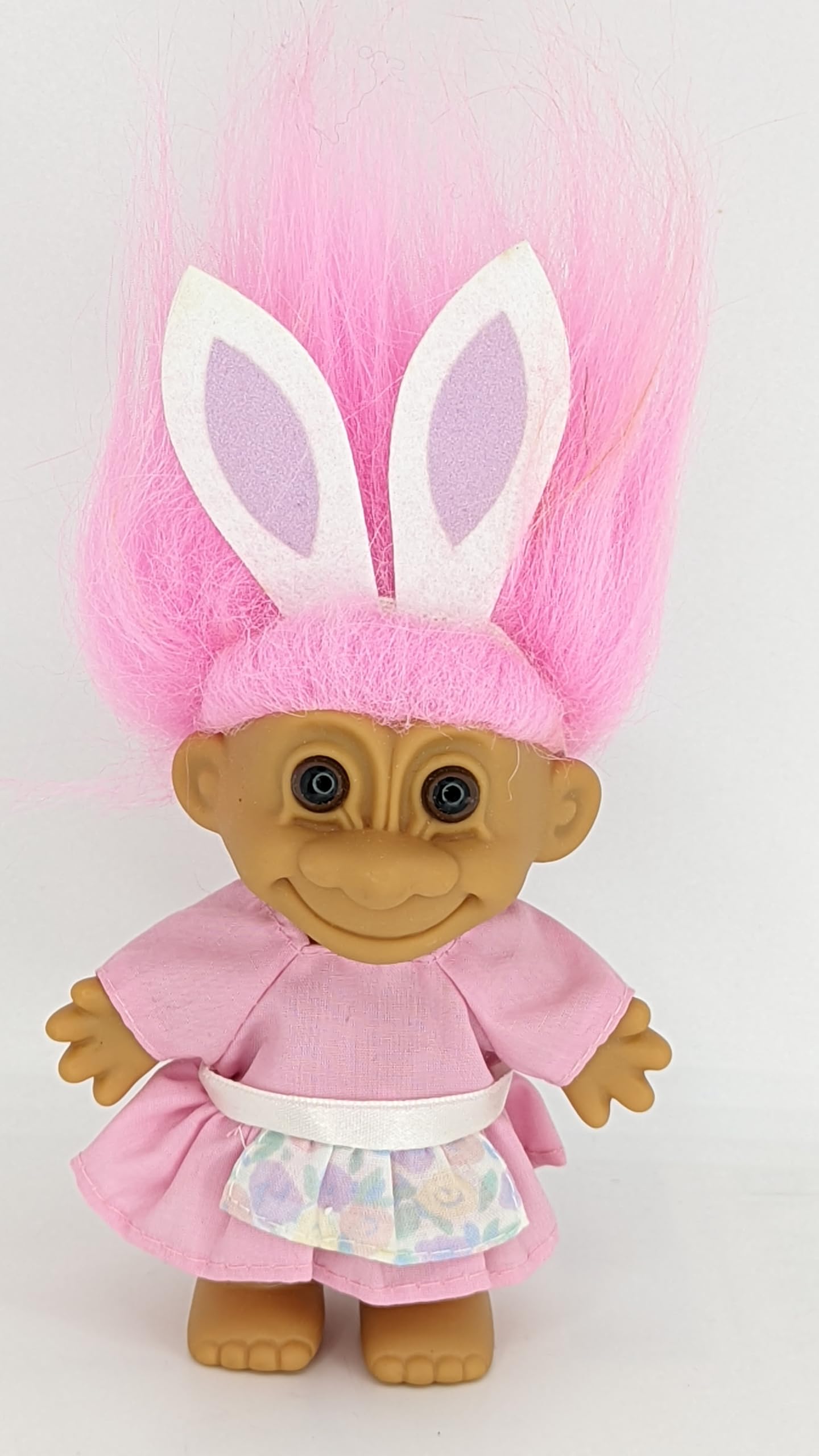 Amazon.com: Generic Troll Doll Russ Easter Bunny Pink Hair Vintage