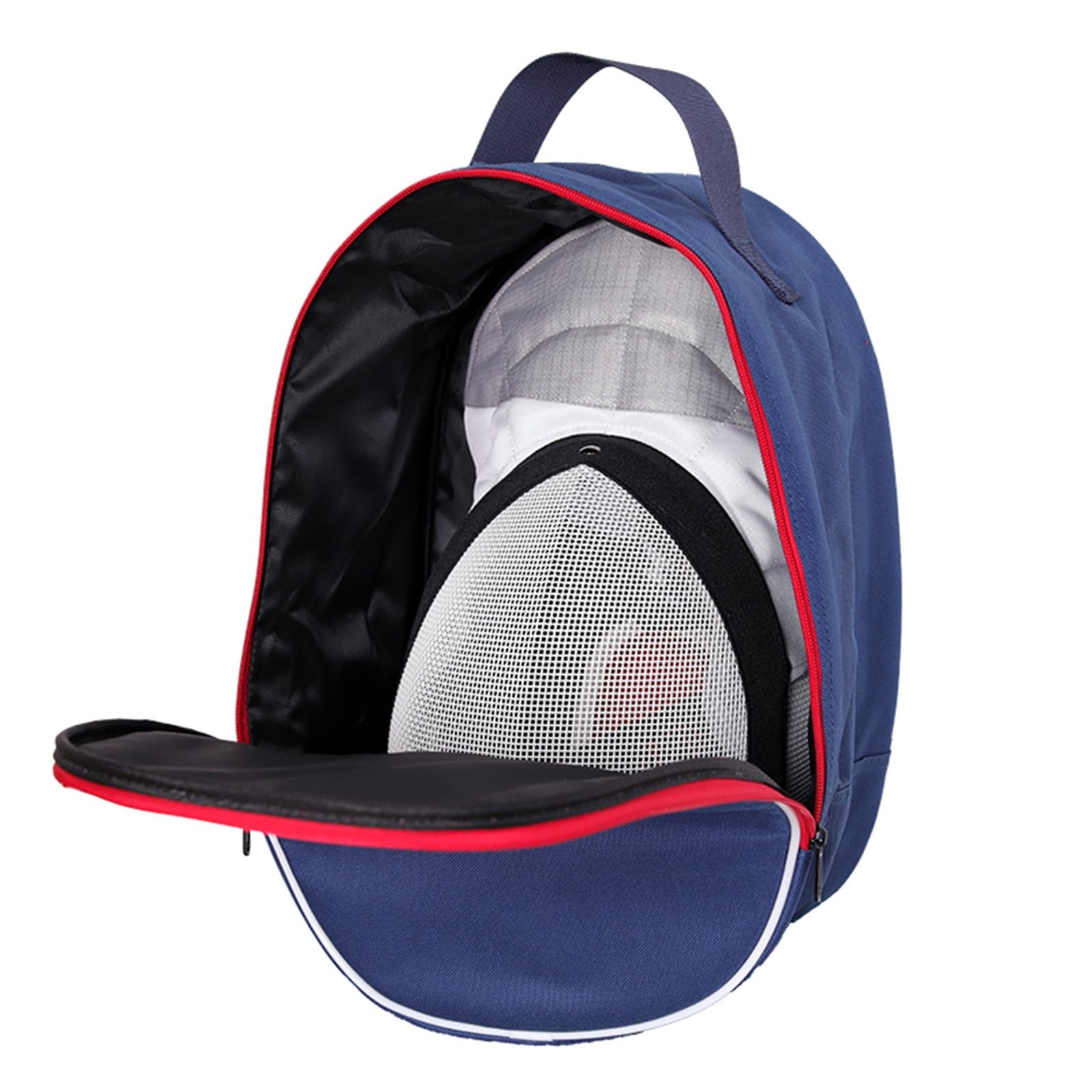 Sac de Protection pour Masque D'escrime, Sac À Main Portable en Tissu Oxford Double Brin 1680D pour Casques D'épée, de Fleuret, de Sabre et de Moto (Color : Blue)