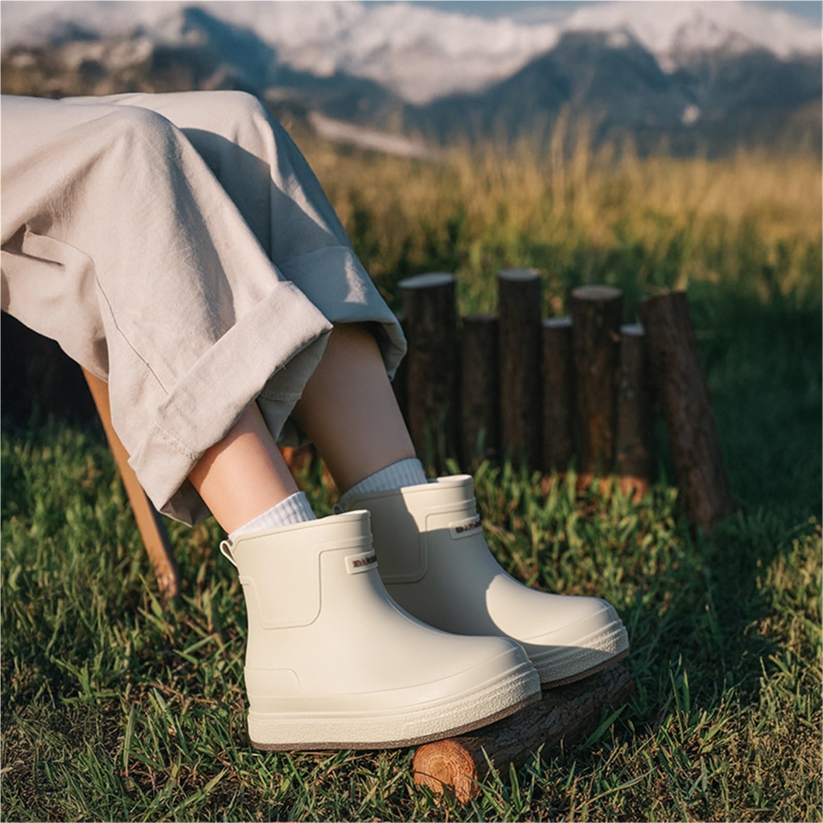 Bottes De Pluie Femmes Hommes Chaussures De Jardin Coupe Large