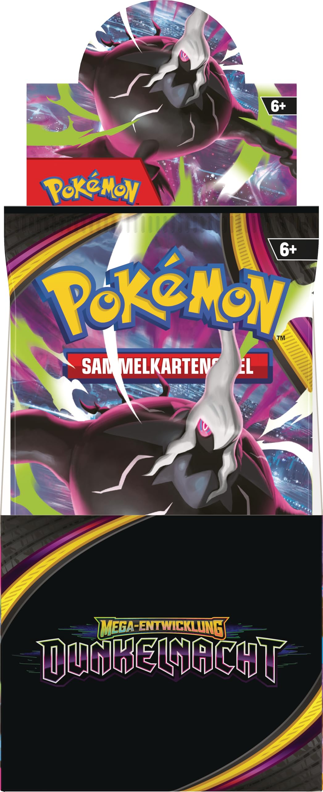 Pokémon-Sammelkartenspiel: Boosterpack-Display Mega-Entwicklung – Dunkelnacht (enthält 18 Boosterpacks)