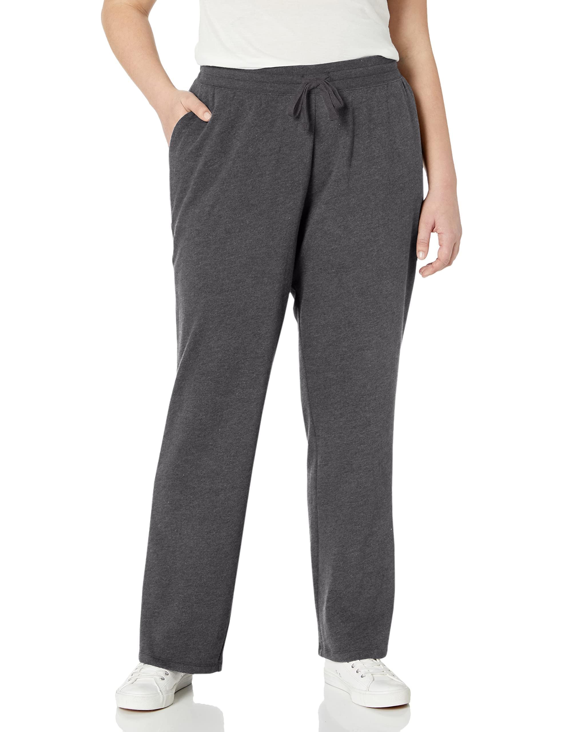 Women's Straight Leg Sweatpants with Drawstring for Women, Fleece – (Available in Plus Size)