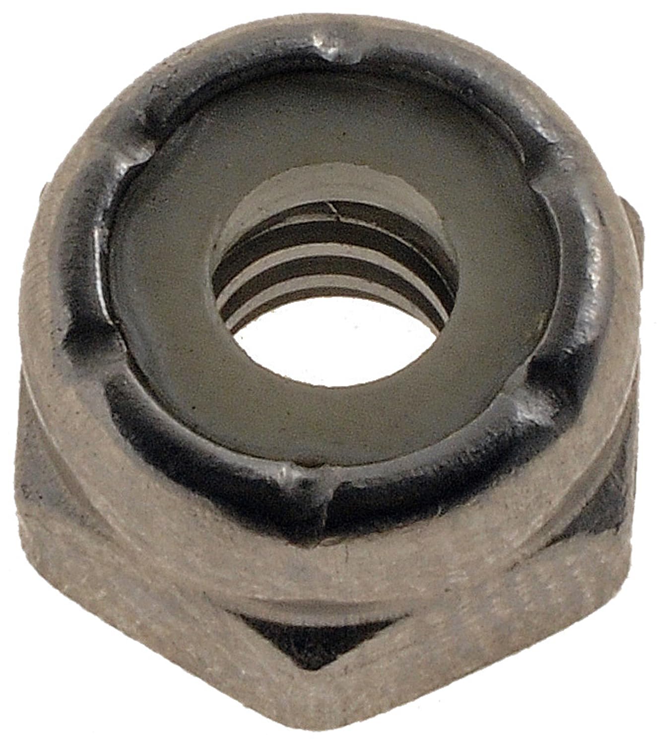 Dorman 250-009: Tuercas de bloqueo hexagonales con anillo de nailon de grado 2, tamaño de rosca de 10-24 pulgadas.