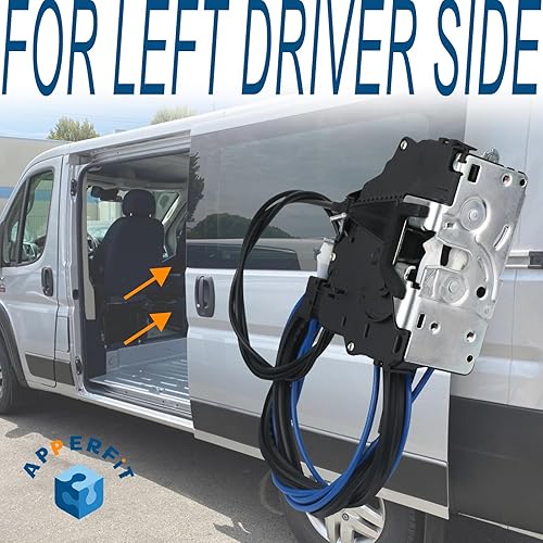 Miniatura 8 de APPERFiT Actuador de bloqueo de pestillo de puerta delantera (lado izquierdo del conductor) compatible con Dodge RAM Promaster 1500 2500 3500